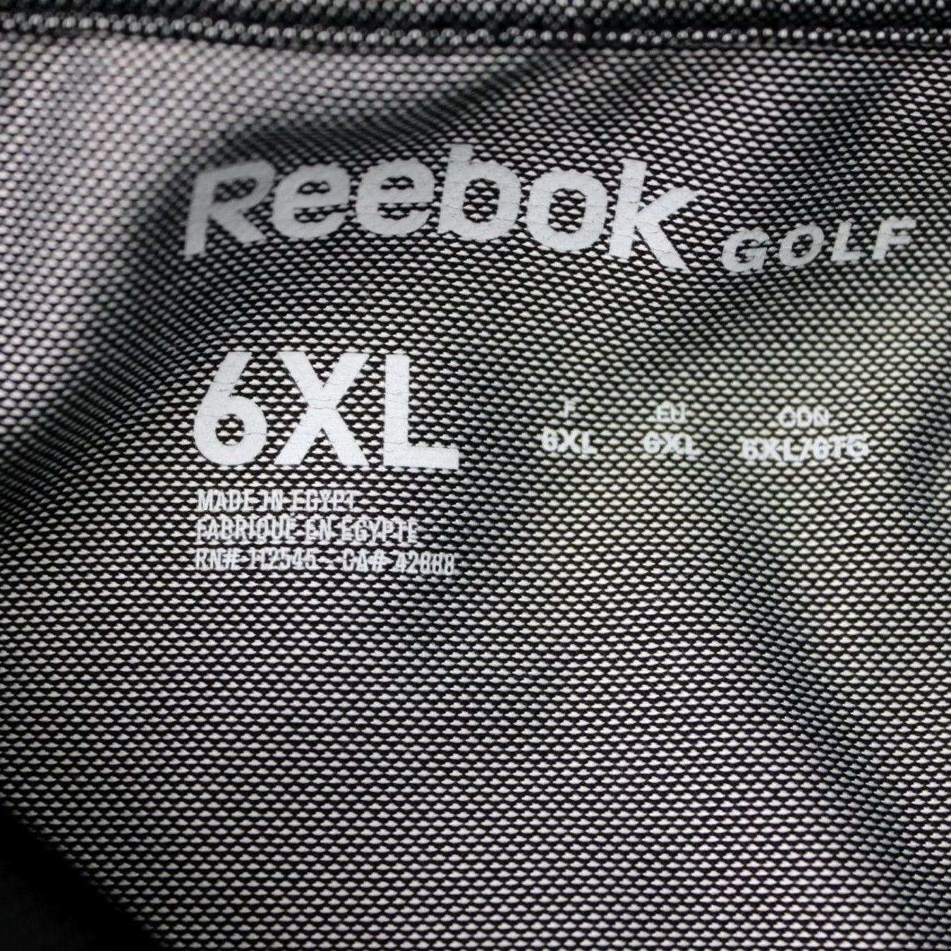 Reebok Reebok Golf Polo Shirt Mens 6XL Black Short Sleeve Polyester Stretch Polo Shirt Mens 6XL Black Polo Shirt Golf Size US XXL / EU 58 / 5 - 7 Thumbnail