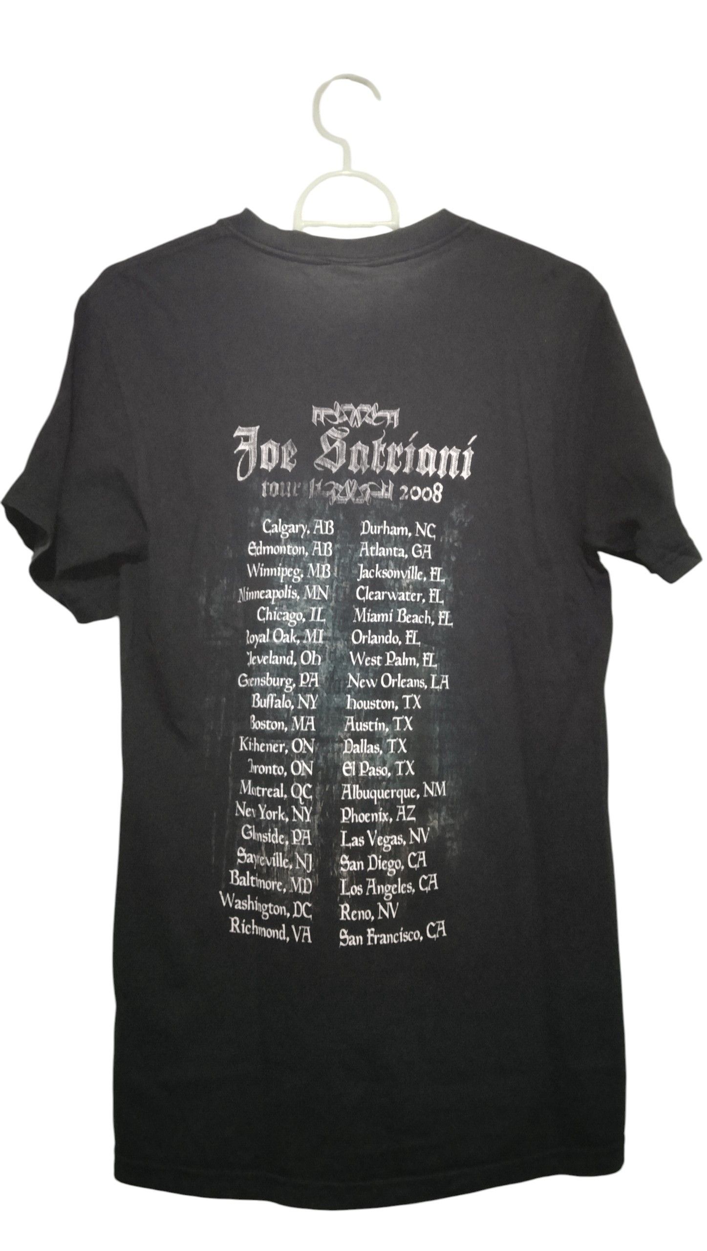 Band Tees Joe Satriani Tees Tour 2008 Size US S / EU 44-46 / 1 - 11 Thumbnail