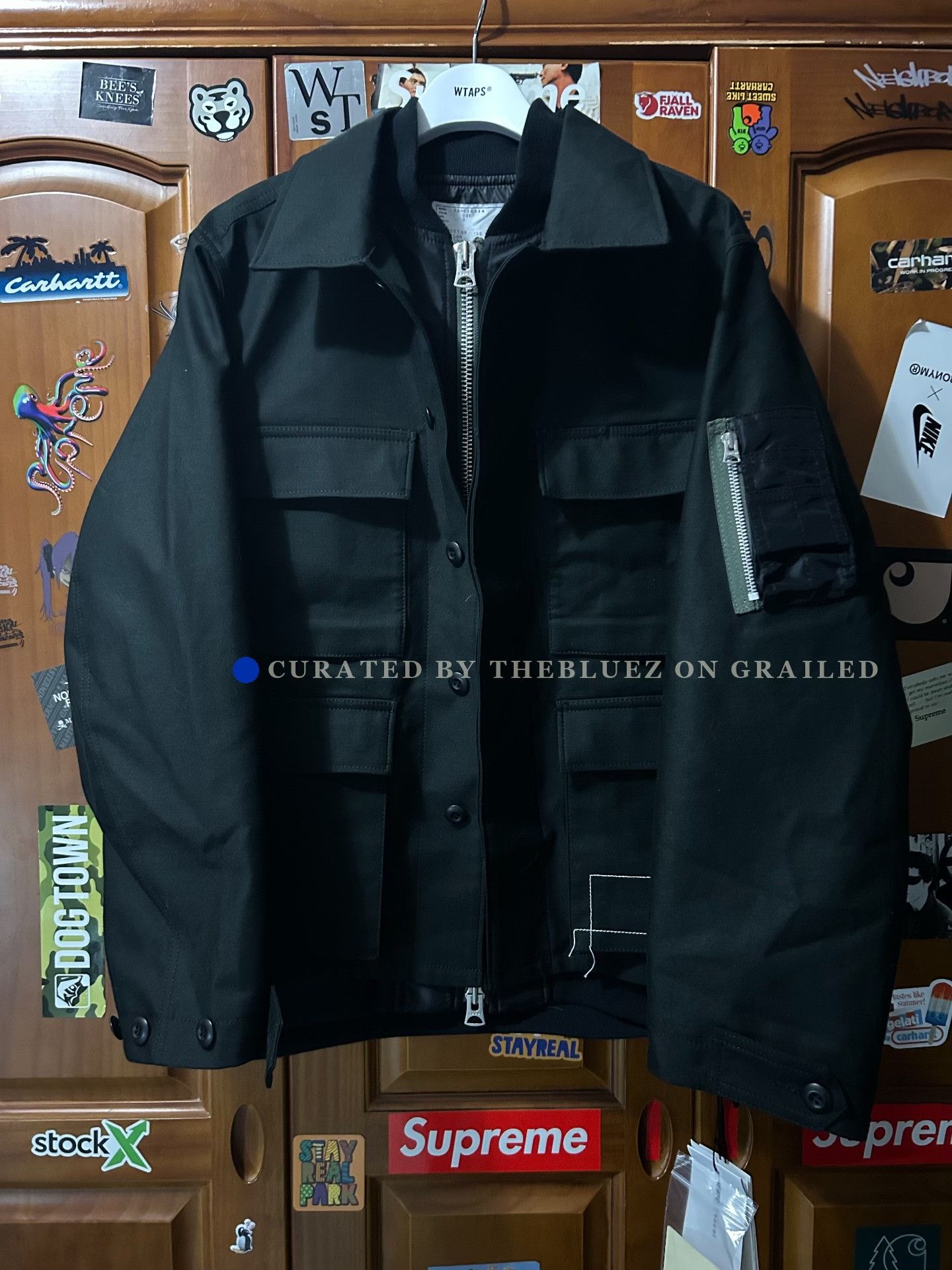 Sacai Sacai x WTAPS 25SS Cotton Satin Jacket Size US M / EU 48-50 / 2 - 1 Thumbnail