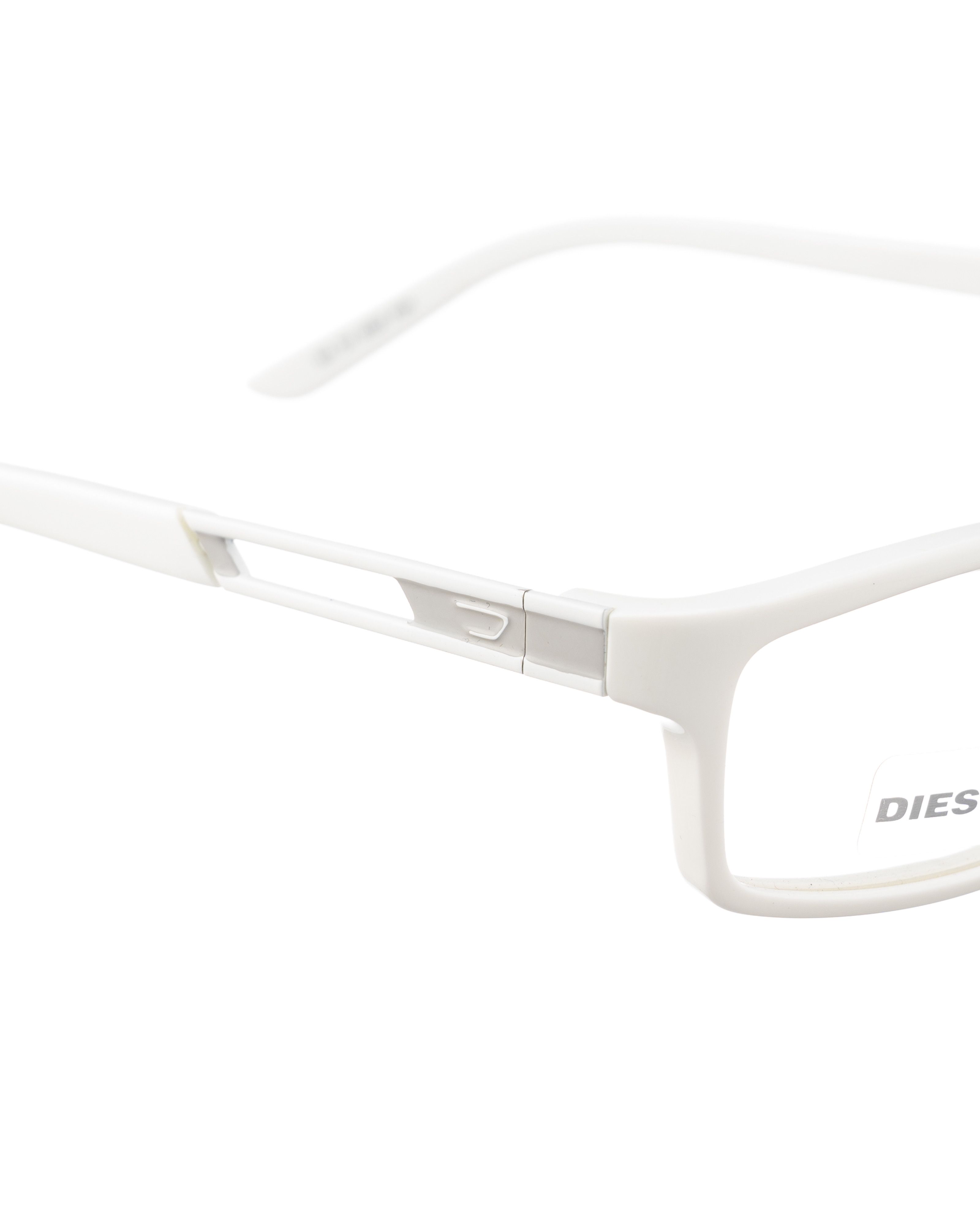 Diesel Diesel 00s White Plastic Glasses with Small Cut Outs Size ONE SIZE - 3 Thumbnail