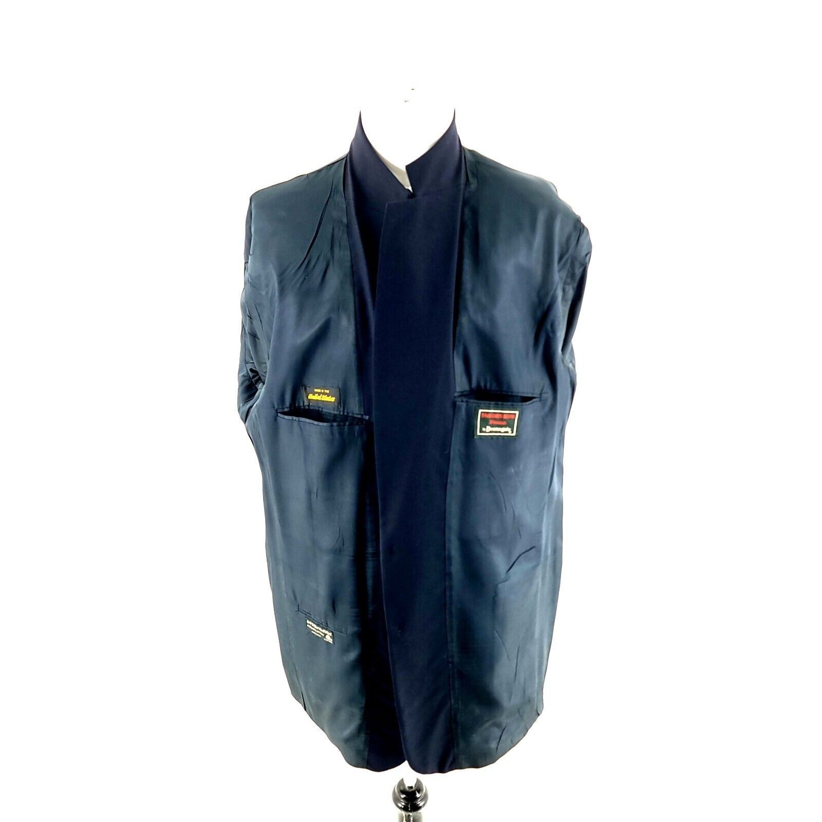 Vintage Tailors Row Deansgate Worsted Wool 2 Gold Button Blazer 44L Size 44L - 12 Thumbnail