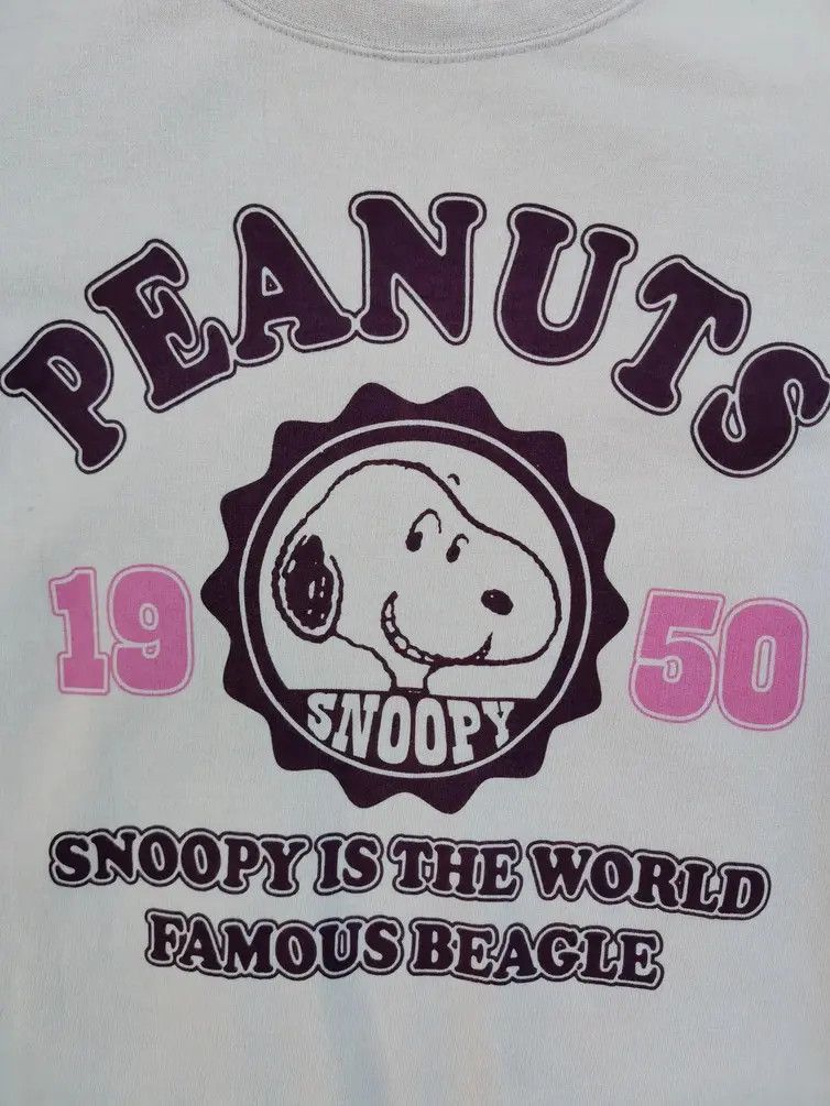 Peanuts Rare!!! Peanuts 1950 Snoopy Big Logo Sweatshirt Size US L / EU 52-54 / 3 - 6 Thumbnail