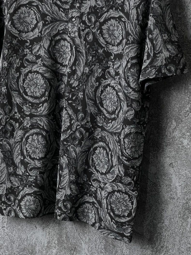 Versace Versace Patterned cotton short-sleeved polo shirt Size US M / EU 48-50 / 2 - 6 Thumbnail
