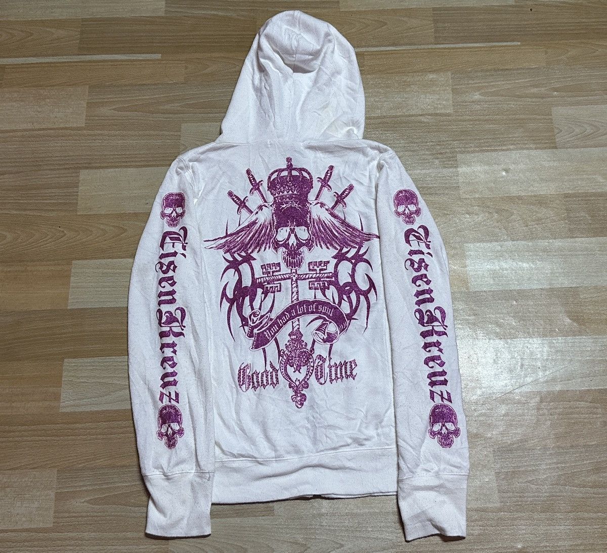 Japanese Brand × Vintage Rare🔥 Crazy Pendora Skulls Hoodie Size S / US 4 / IT 40 - 1 Thumbnail