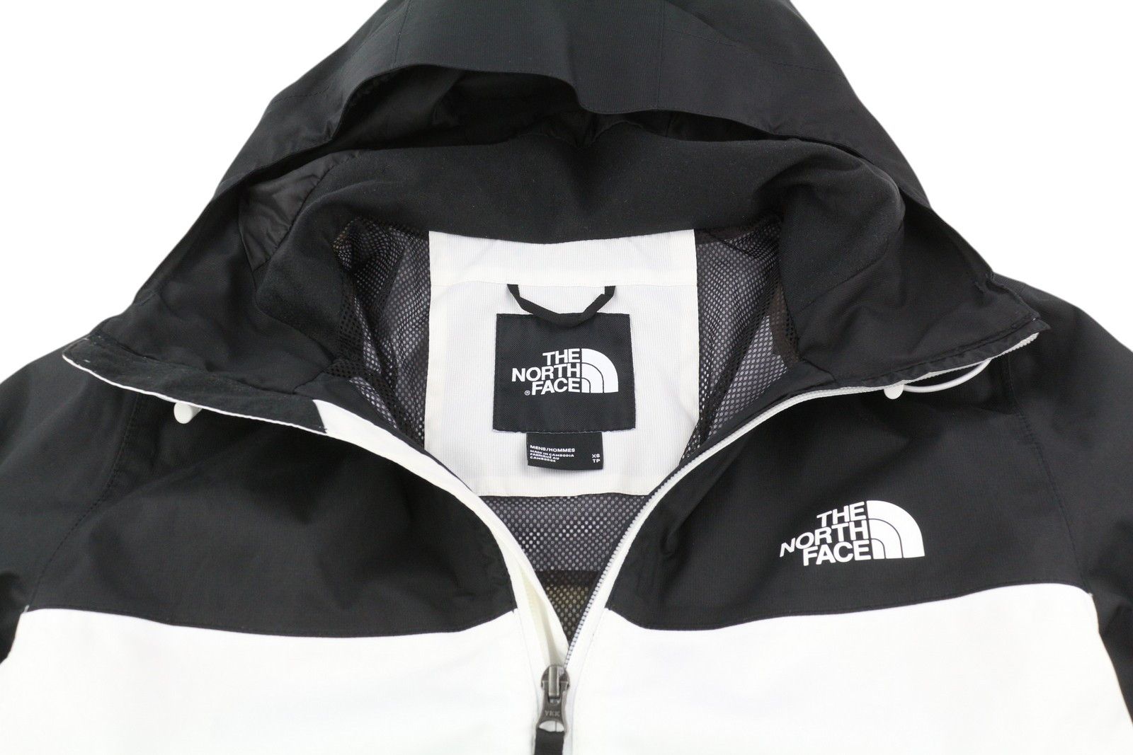 The North Face XS Black Zip Hooded Lightweight Dry Vent White Jacket 83704 Size US XS / EU 42 / 0 - 5 Thumbnail