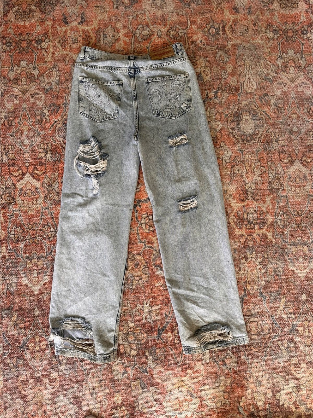 Holzweiler Holzweiler 2023 Distressed Baggy Denim Size US 30 / EU 46 - 4 Thumbnail