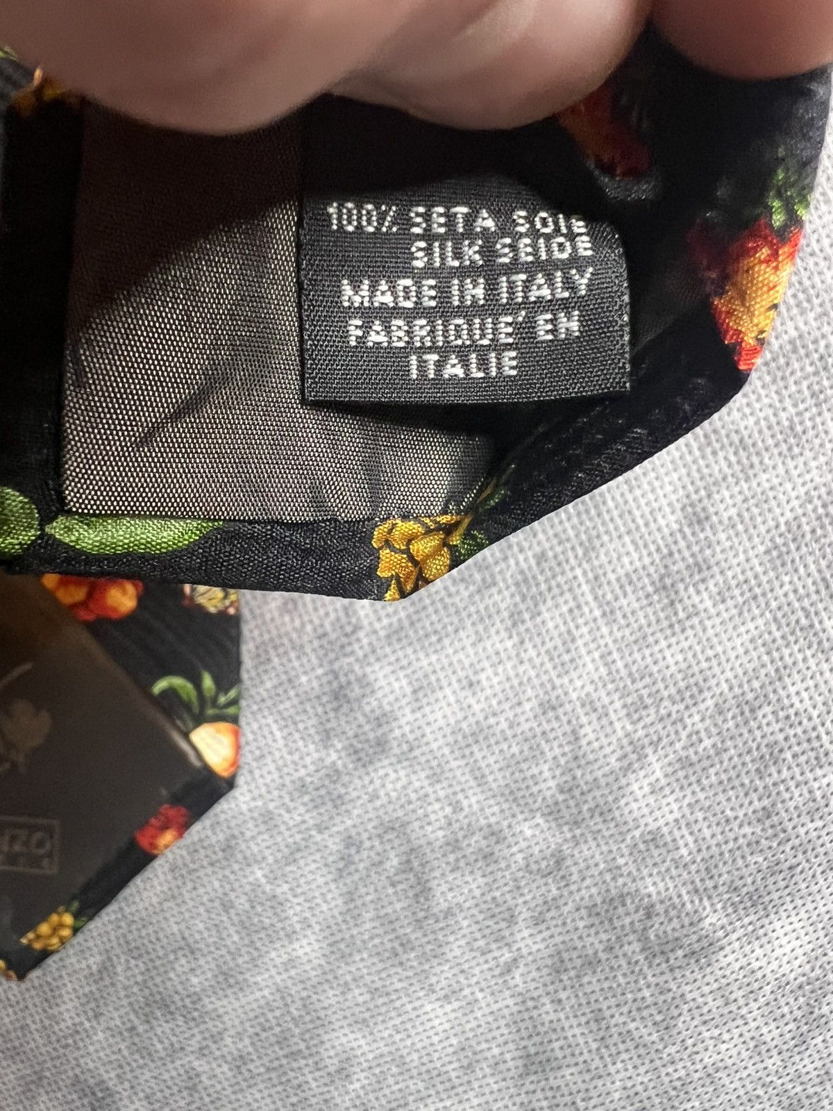 Kenzo Kenzo Fruit Vintage Silk Tie Size ONE SIZE - 6 Thumbnail