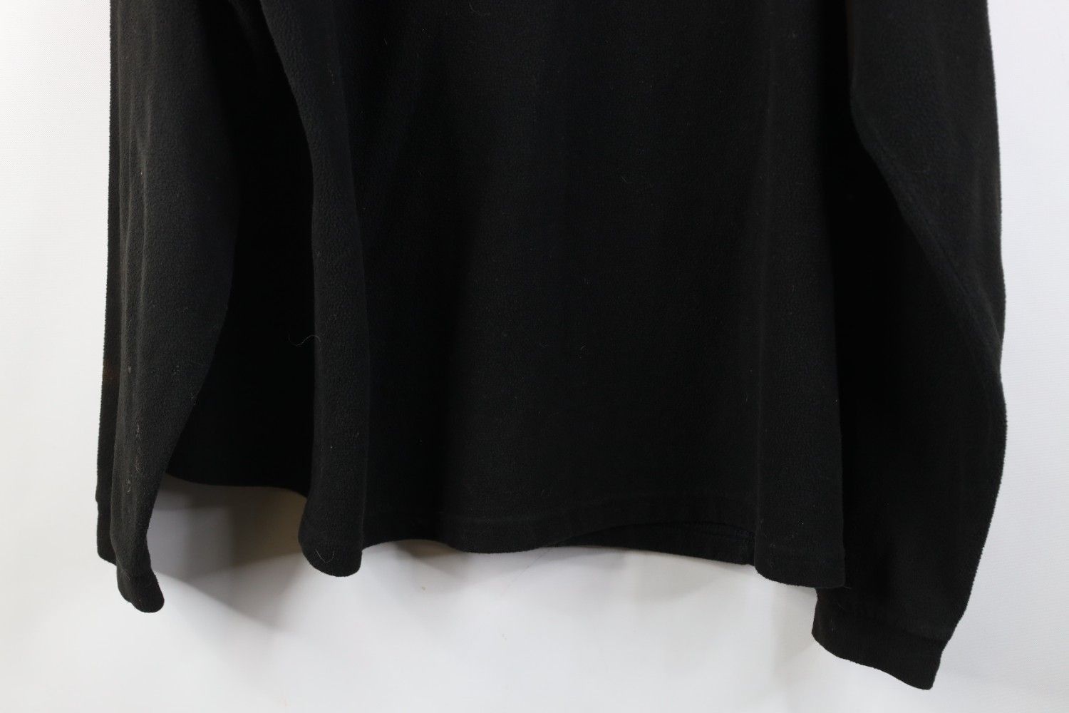 Vintage Vintage 90s Streetwear Distressed Blank Fleece Sweater Black Size US XL / EU 56 / 4 - 13 Thumbnail