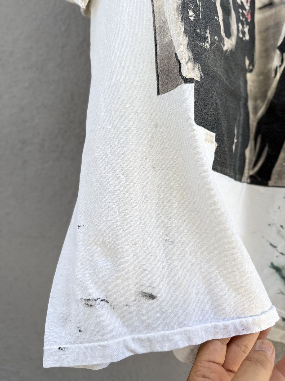 Band Tees Thrashed Paint Vintage 90s U2 Zooropa Winterland Faded Tee Size US XL / EU 56 / 4 - 6 Thumbnail