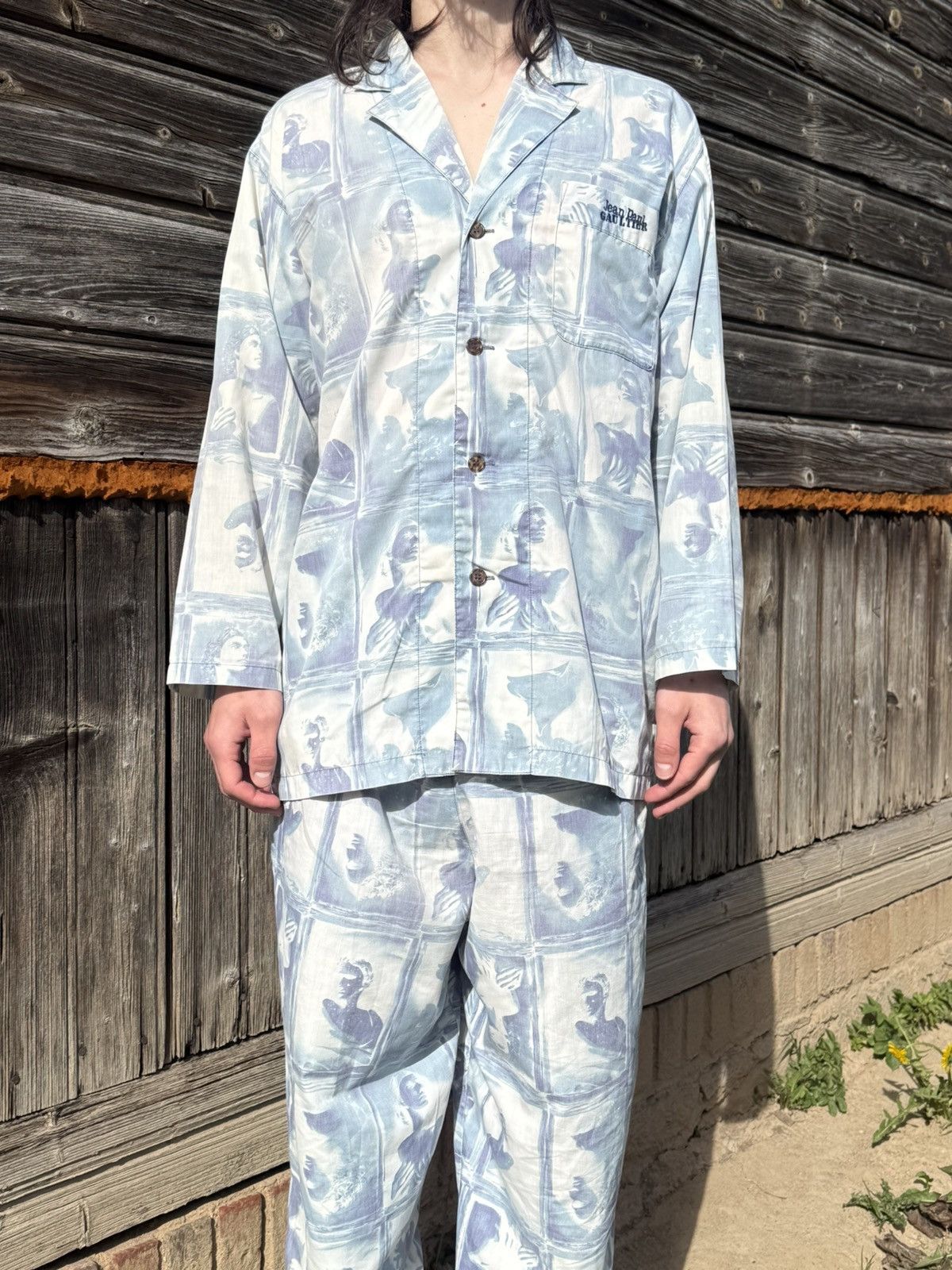 Jean Paul Gaultier Vintage Jean Paul Gaultier Sculptures AOP Pyjama Set Size US M / EU 48-50 / 2 - 1 Thumbnail