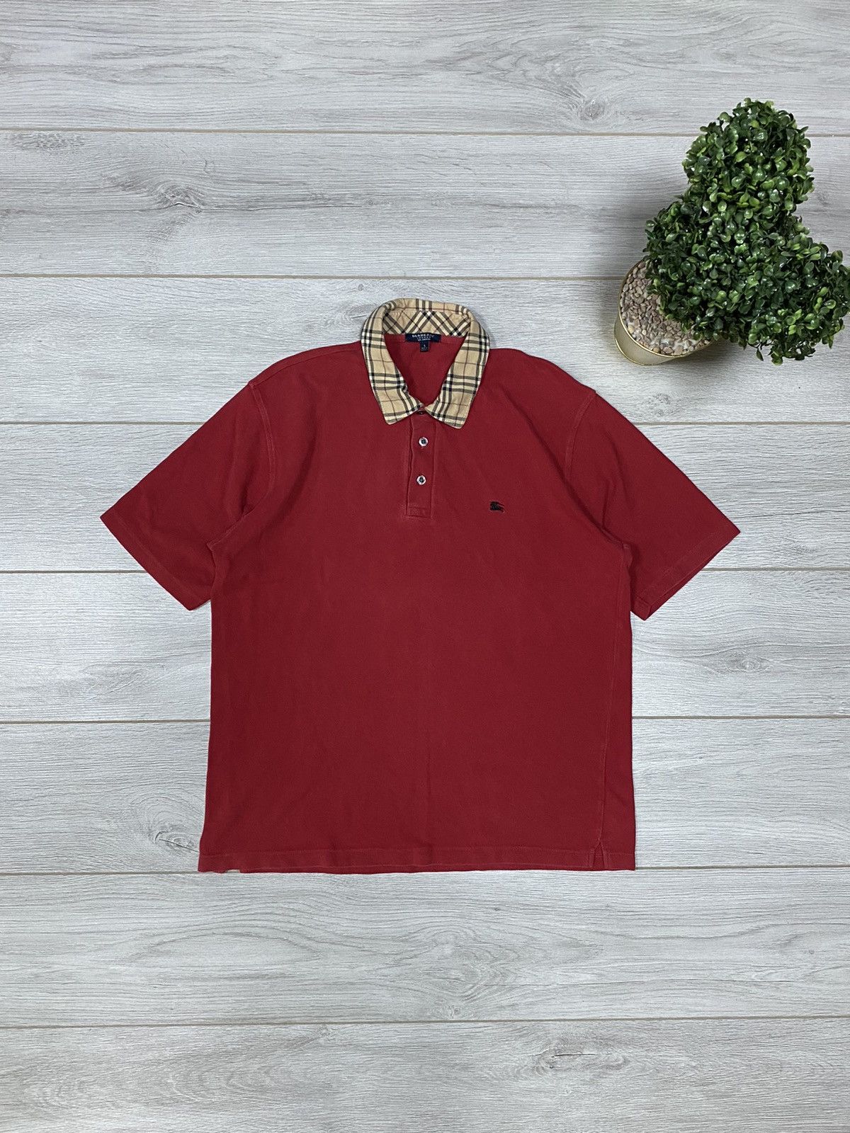 Burberry Burberry nova check vintage polo buttons shirt Size US L / EU 52-54 / 3 - 2 Thumbnail