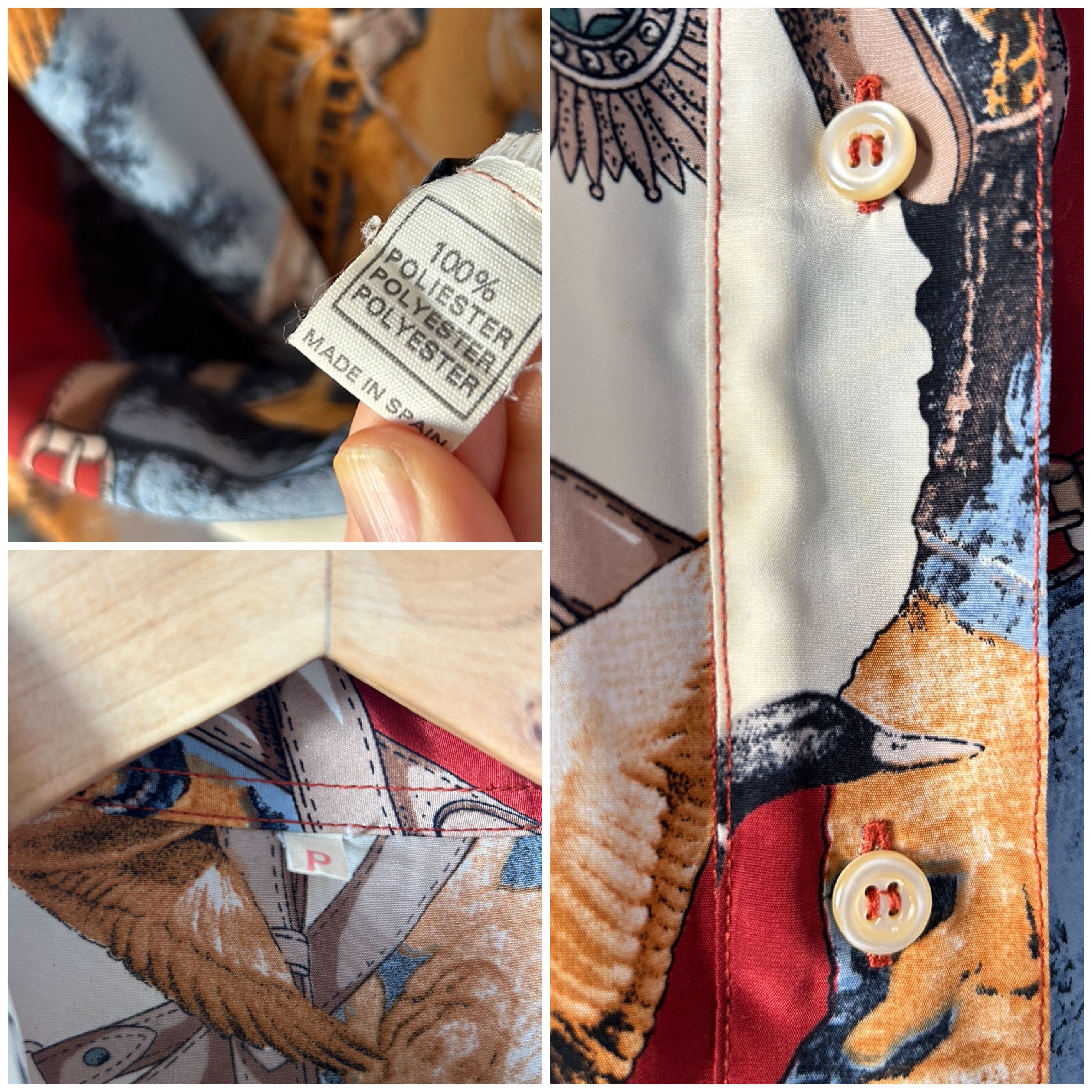 Vintage Vintage 90s novelty print blouse Size S / US 4 / IT 40 - 8 Thumbnail