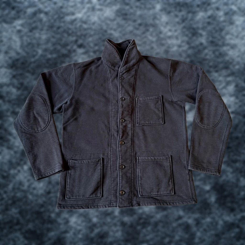 Engineered Garments Engineered Garments Men's Cotton Button Front Shawl Collar Jacket - Small - Black - Knit - Button - Regular Fit Size US S / EU 44-46 / 1 - 1 Thumbnail