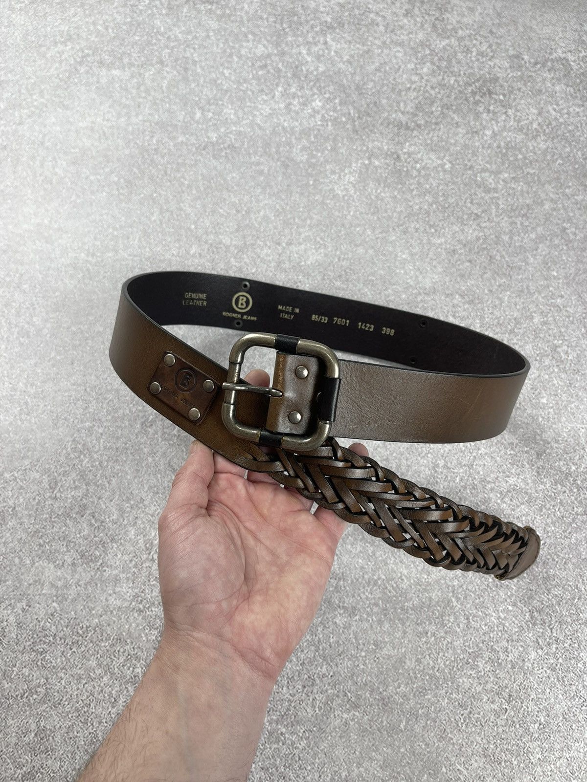 Bogner × Vintage Vintage Bogner Leather Belt Brown Unisex Size ONE SIZE - 1 Thumbnail