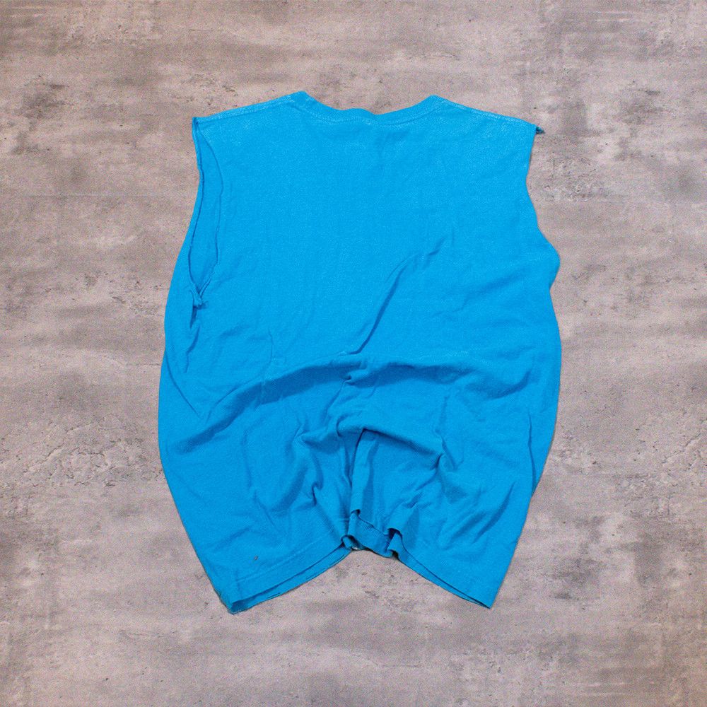 Band Tees Weezer blue album cut off bright blue tank top T-Shirt Size US S / EU 44-46 / 1 - 2 Thumbnail