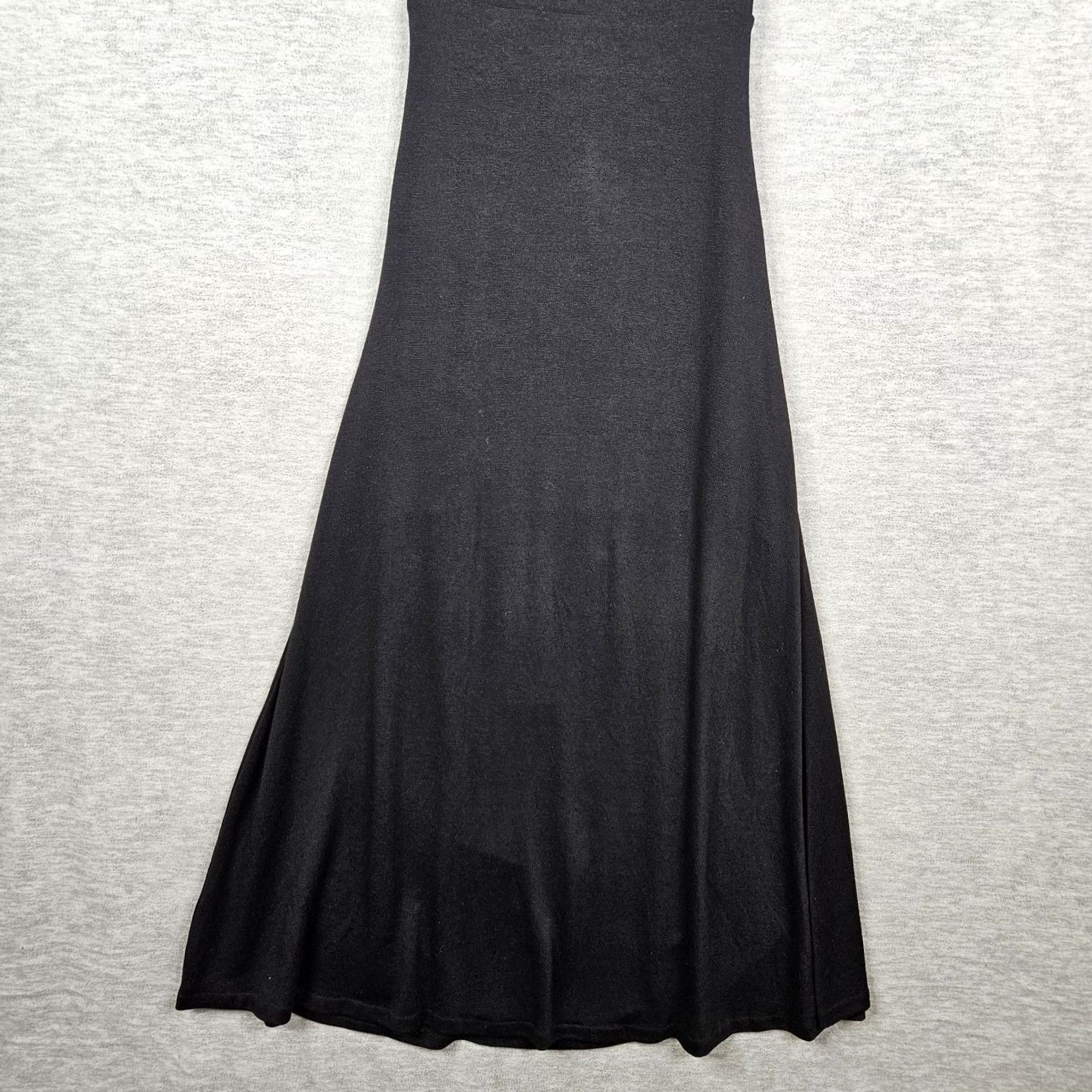Vince Vince Dress Women's Maxi Wrap Effect Black XS Short Sleeve V-Neck Slim Solid Pattern XS Womens Size 26" / US 2 / IT 38 - 5 Thumbnail