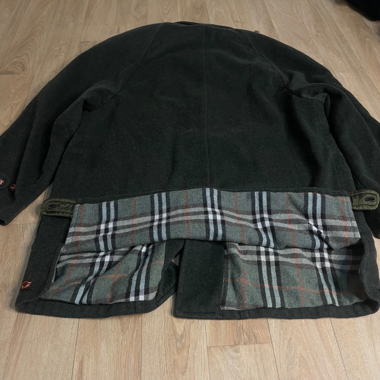 Burberry VINTAGE Burberry coat nova check virgin wool green olive Size US M / EU 48-50 / 2 - 11 Thumbnail