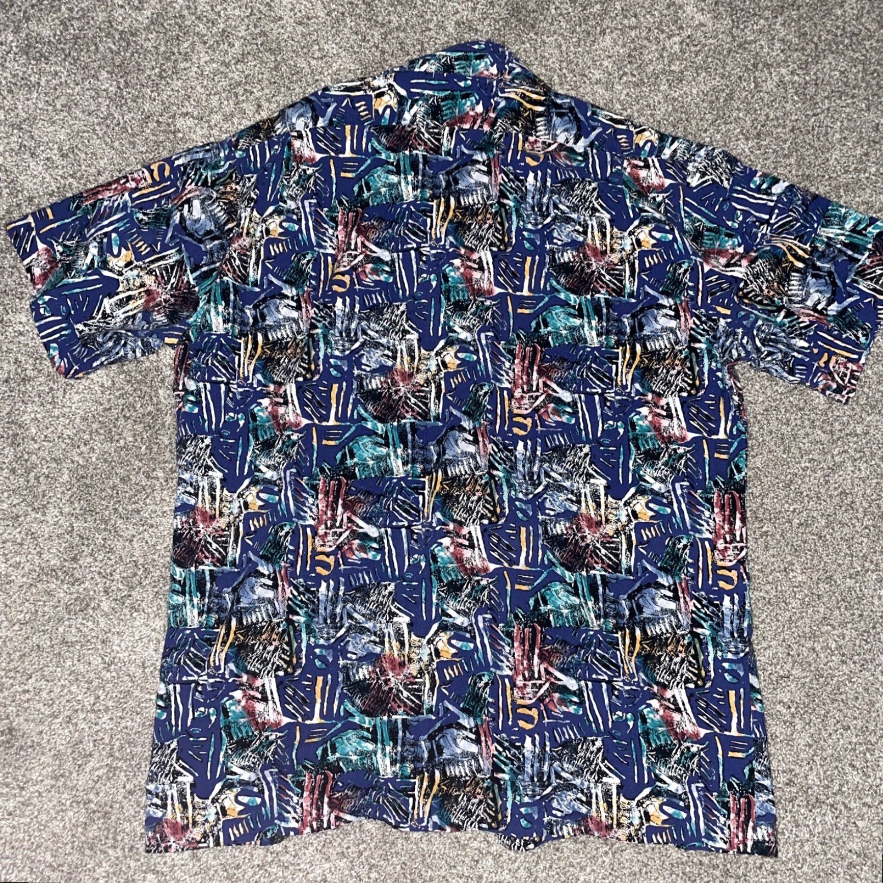 Hilo Hattie VINTAGE Hilo Hattie Blue Geometric Hawaiian Shirt Mens L Size US L / EU 52-54 / 3 - 4 Thumbnail