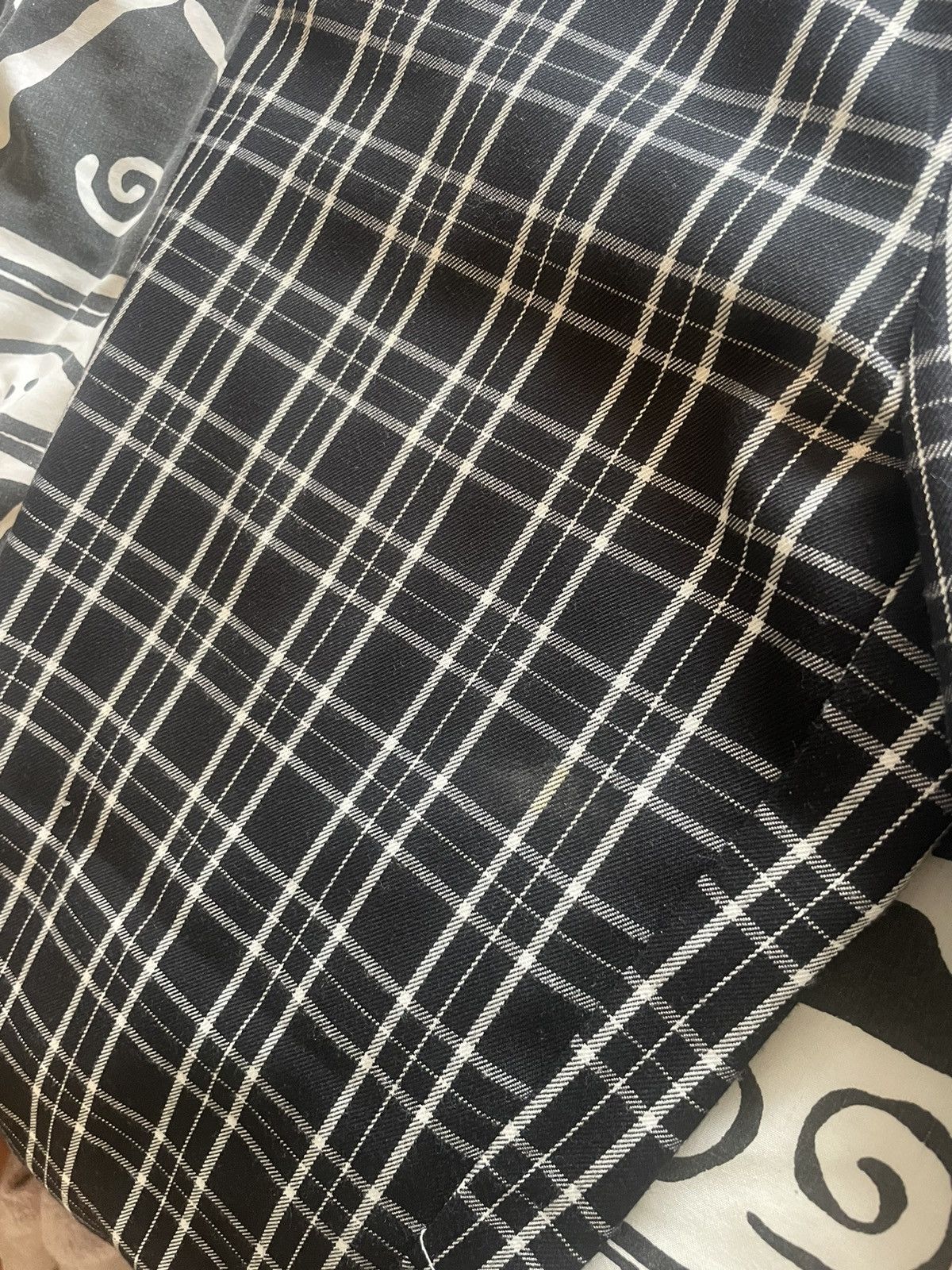Other Black and white plaid trousers Size 27" / US 4 / IT 40 - 2 Thumbnail