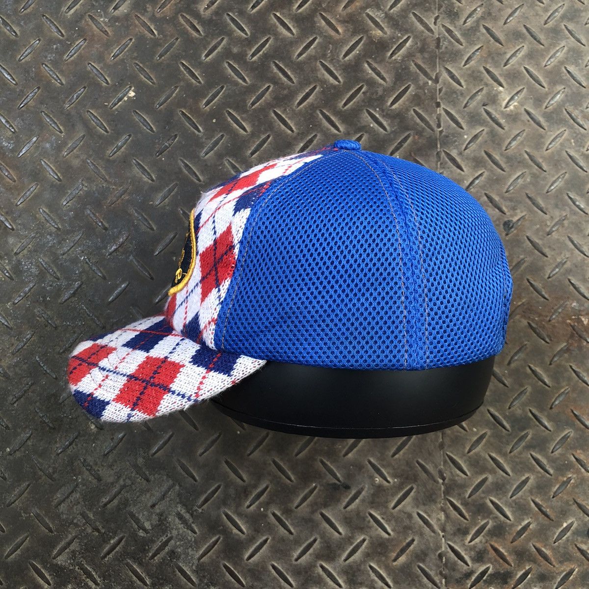 Von Dutch 🚫 SOLD 🚫 Vintage Von Dutch Knitwear Tartan Trucker Hat Size ONE SIZE - 5 Thumbnail