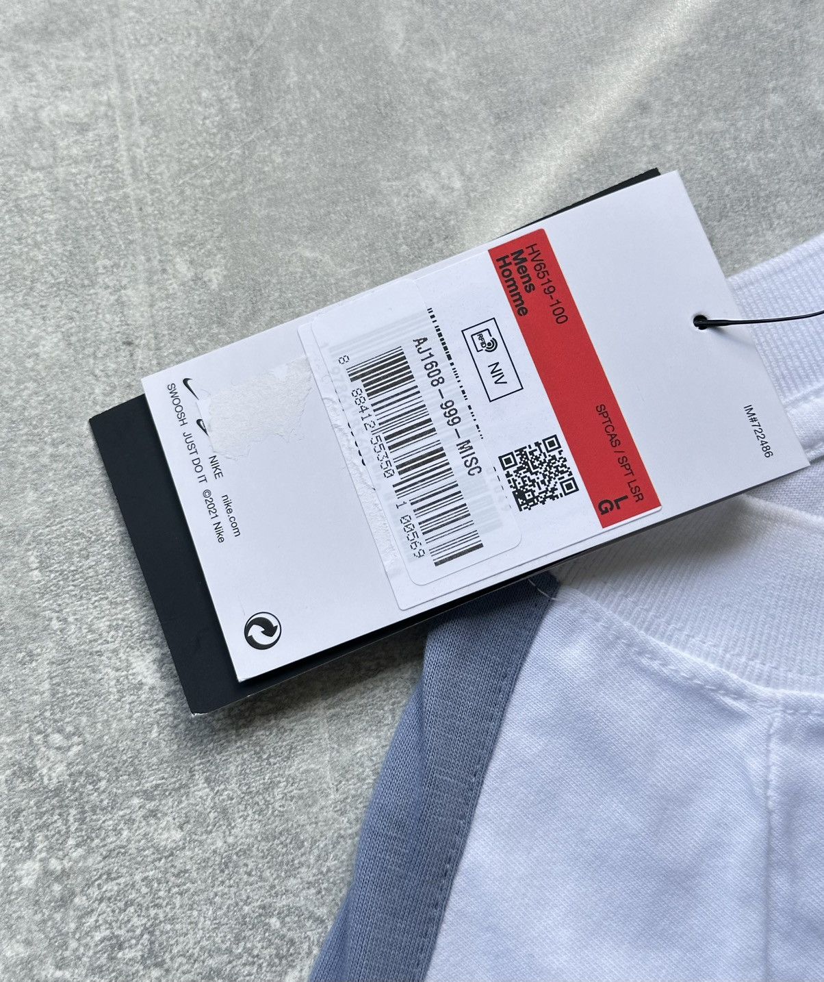 Nike NWT Nike TN Sportswear T-Shirt White Cotton Loose Fit Size L Size US L / EU 52-54 / 3 - 5 Thumbnail