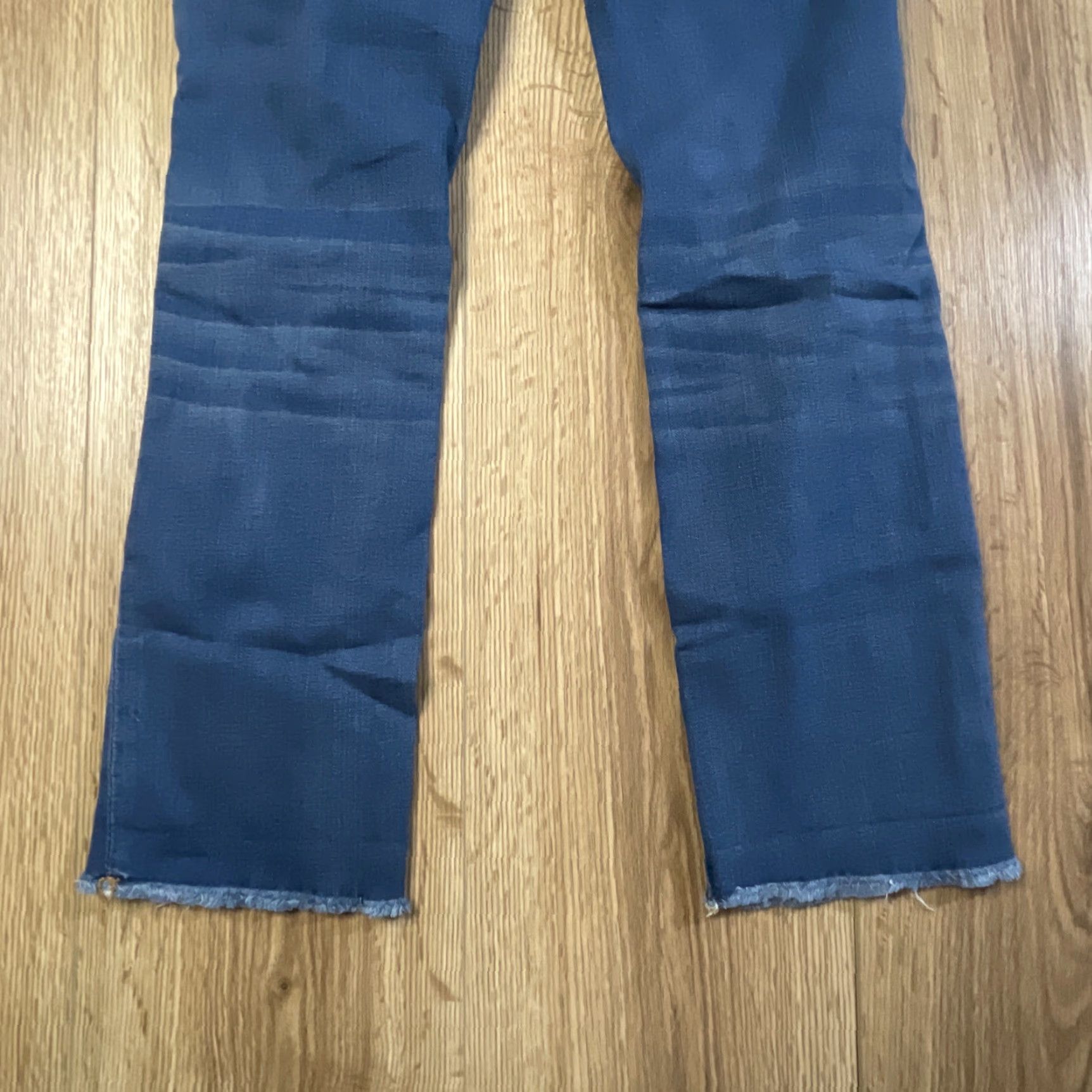 American Eagle Outfitters AMERICAN EAGLE Artist Crop Jeans Size 4 Regular Blue Super Stretch Low Rise Womens Size 27" / US 4 / IT 40 - 3 Thumbnail