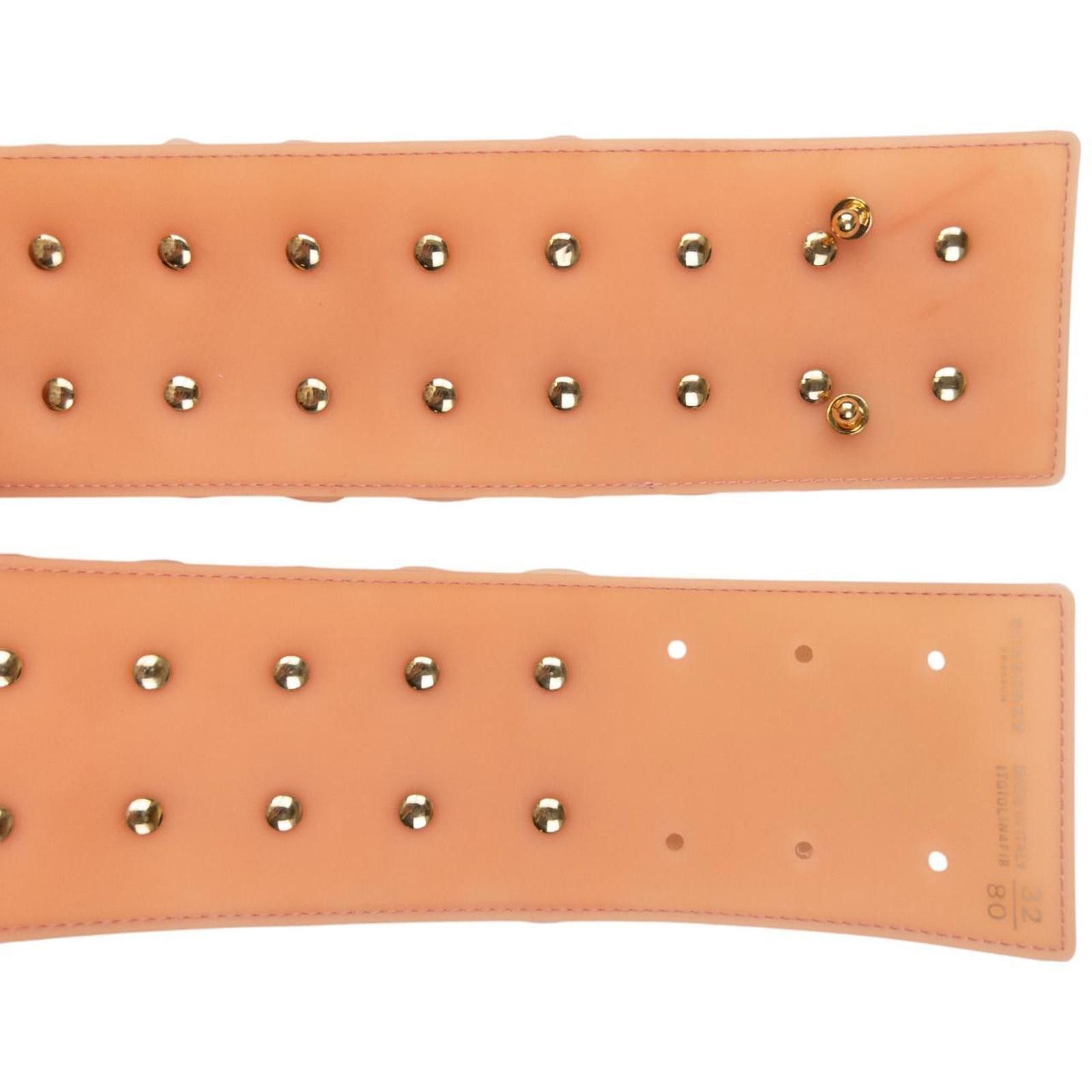 Prada Vintage Burberry Floral Studded Belt Size W30 Size ONE SIZE - 3 Thumbnail