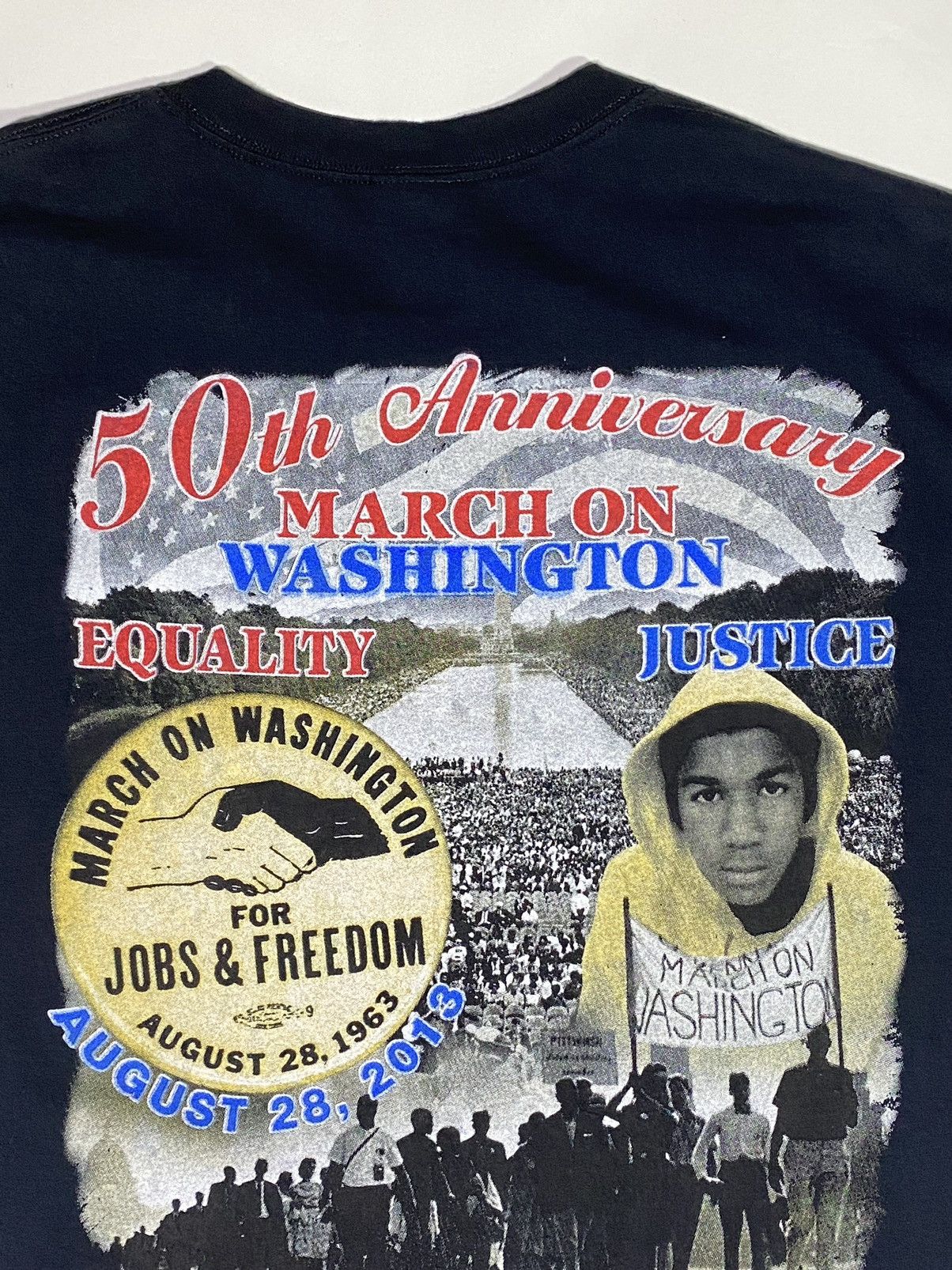 Vintage MLK 50th anniversary March on Washington tshirt (size XL) Size US XL / EU 56 / 4 - 9 Thumbnail