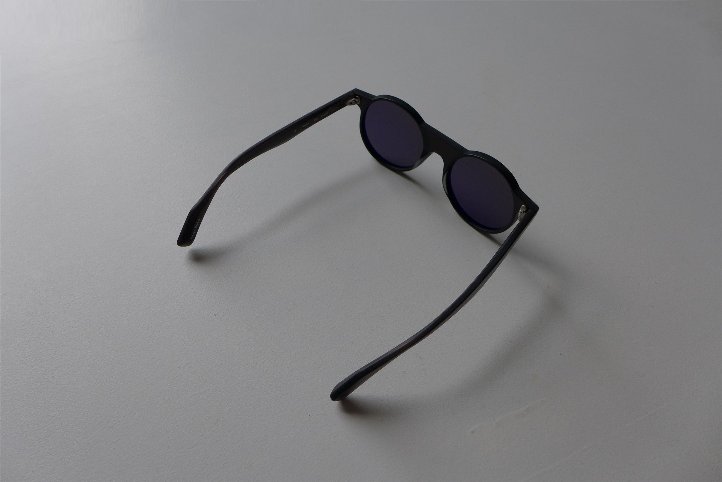 Yohji Yamamoto Yohji Yamamoto YY5014 Round Sunglasses - Matte Black- Size ONE SIZE - 6 Thumbnail