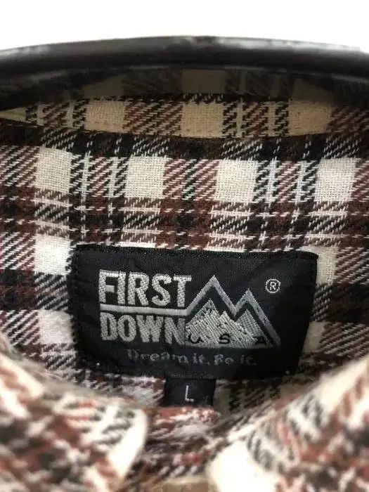 Vintage Vintage First Down Plaid Tartan Flannel Shirt 👕 Size US M / EU 48-50 / 2 - 3 Thumbnail