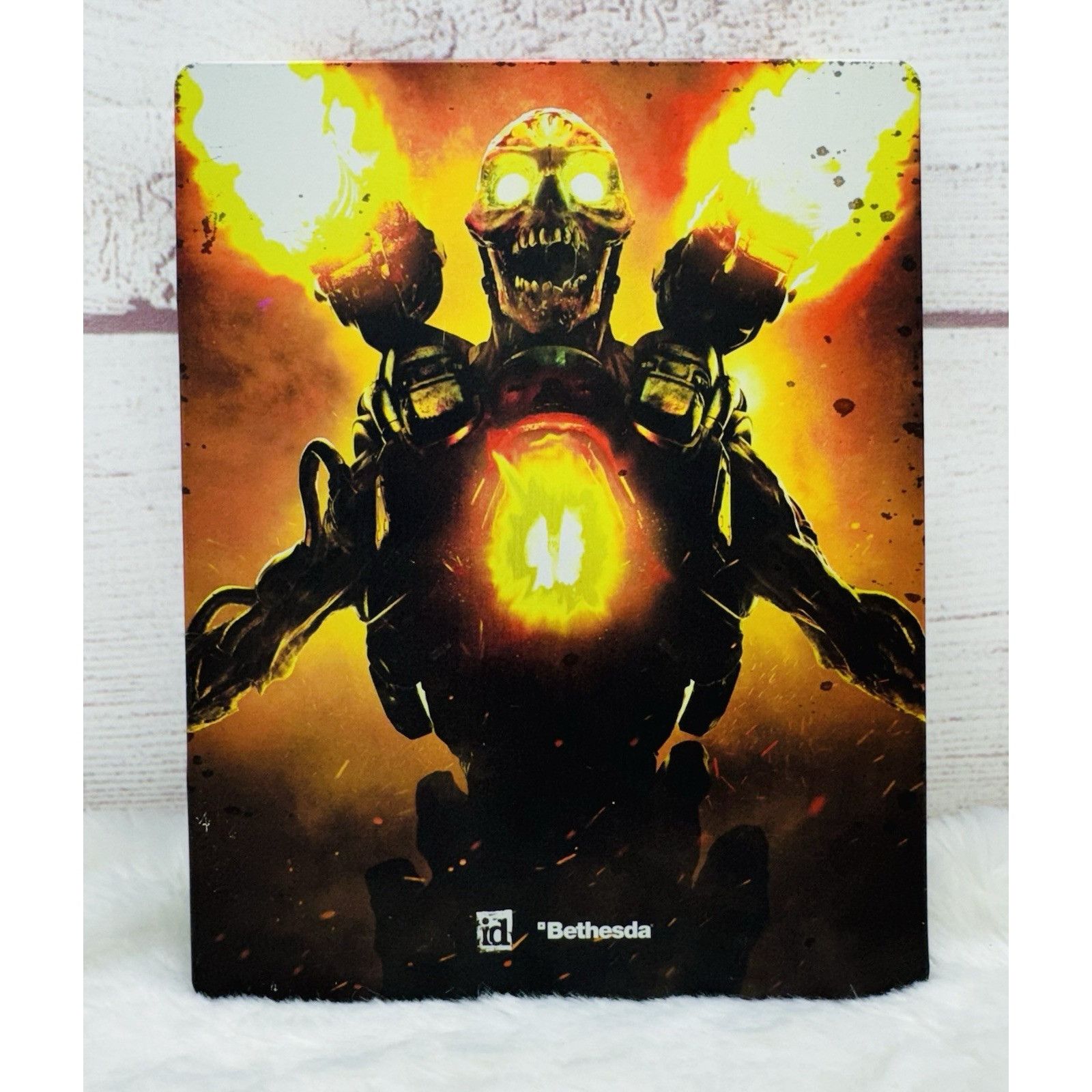 Sony DOOM (PS4, PlayStation 4, 2016) SteelBook ONLY (NO DISC) + M Size ONE SIZE - 2 Thumbnail