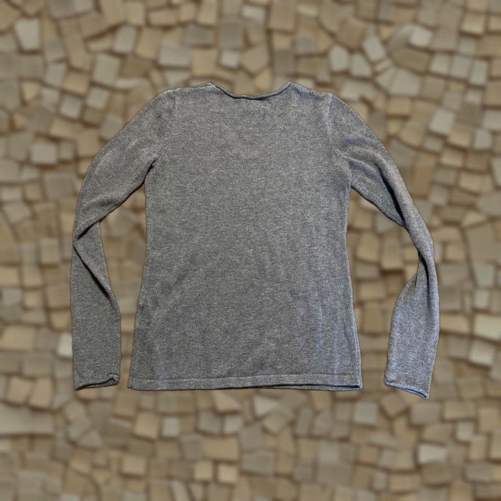 Old Navy Old Navy Shirt Women's XS Regular Gray Long Sleeve V-Neck Pullover Casual Basic Modern 0 Size XS / US 0-2 / IT 36-38 - 1 Thumbnail