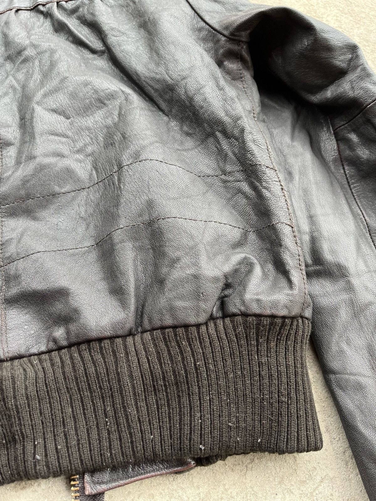 Allsaints × Japanese Brand Vintage Allsaints Avant Garde Japanese Faded Leather Jacket Size XS / US 0-2 / IT 36-38 - 22 Thumbnail