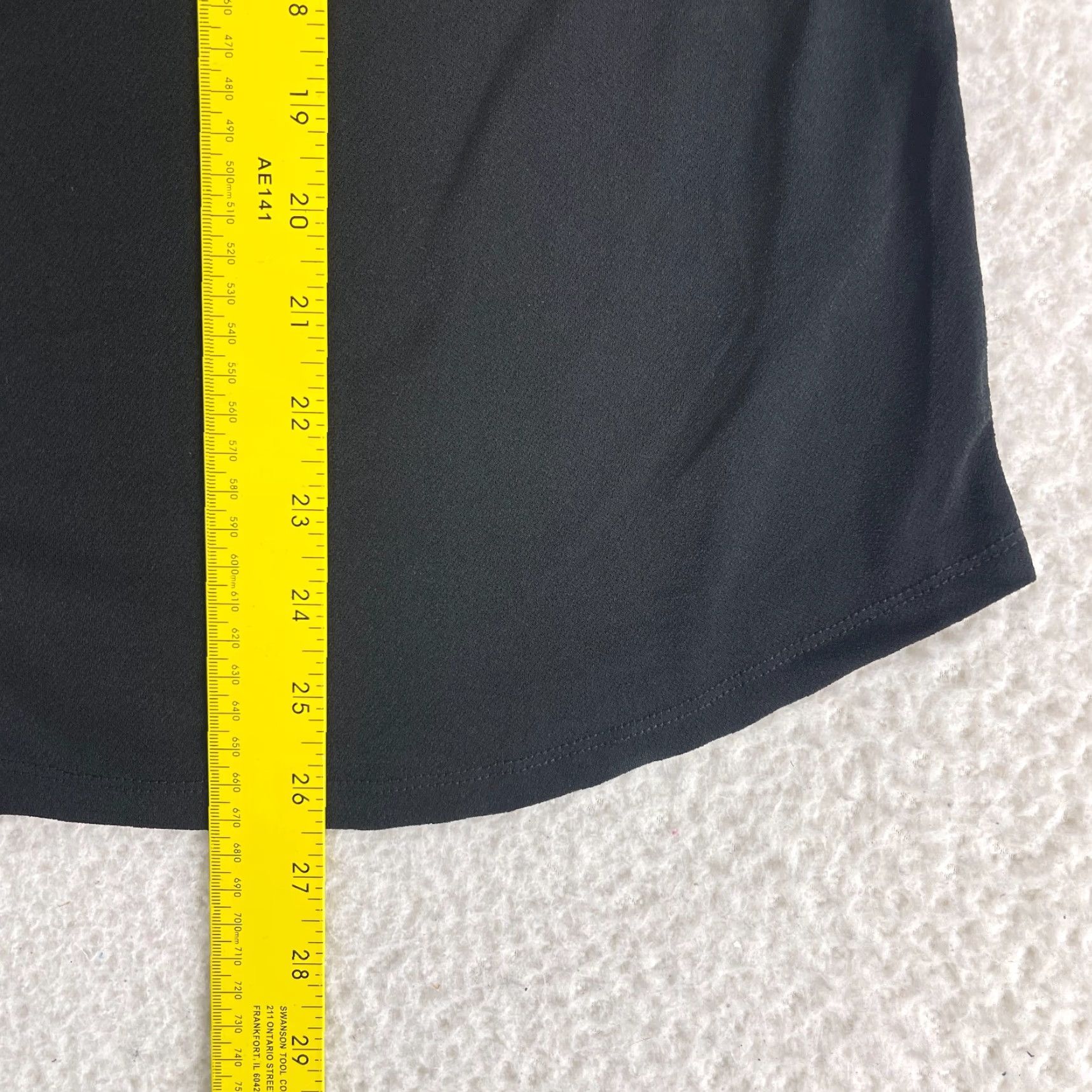 Adrianna Papell Adrianna Papell Shirt Womens 1X Black Button-Up Cap Sleeve Casual Pullover Size XL / US 12-14 / IT 48-50 - 7 Thumbnail