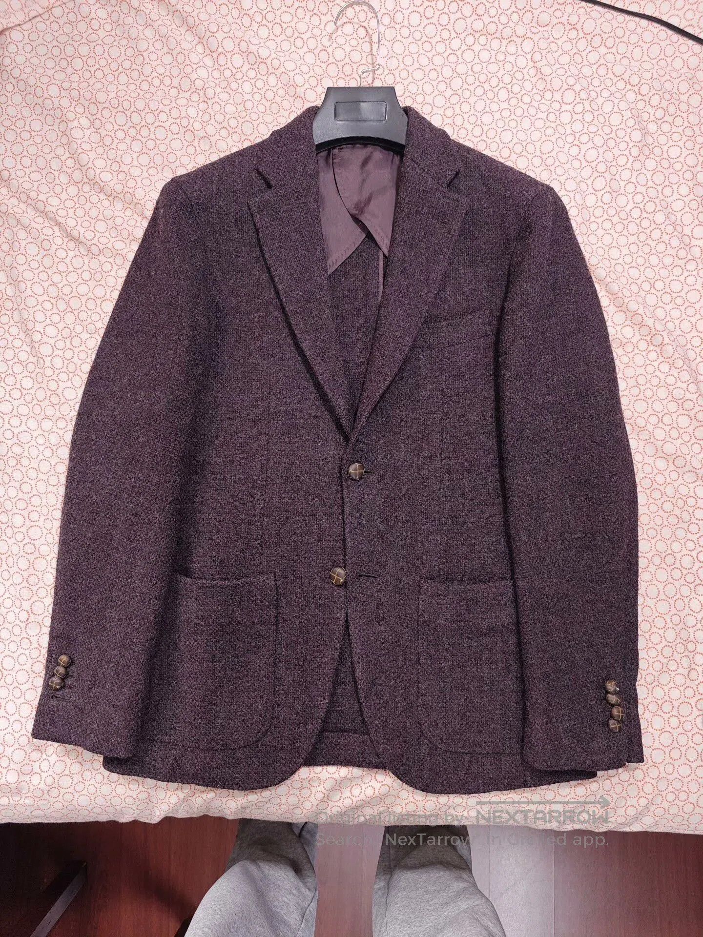Ring Jacket Ring Jacket Purple Tweed Wool Blazer. Size US M / EU 48-50 / 2 - 5 Thumbnail