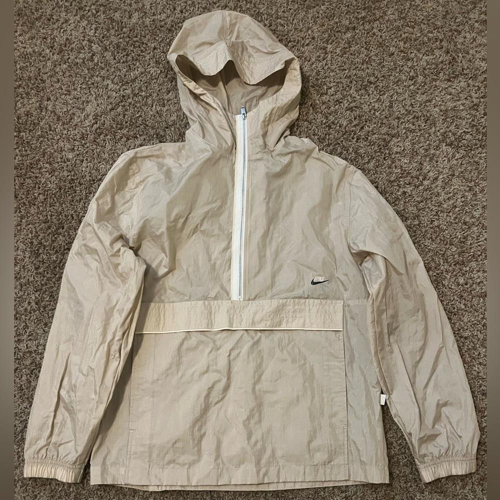 Nike Nike Nylon Outer Shell Wind Breaker Zip Jacket Tan Beige Sample Size US M / EU 48-50 / 2 - 1 Thumbnail