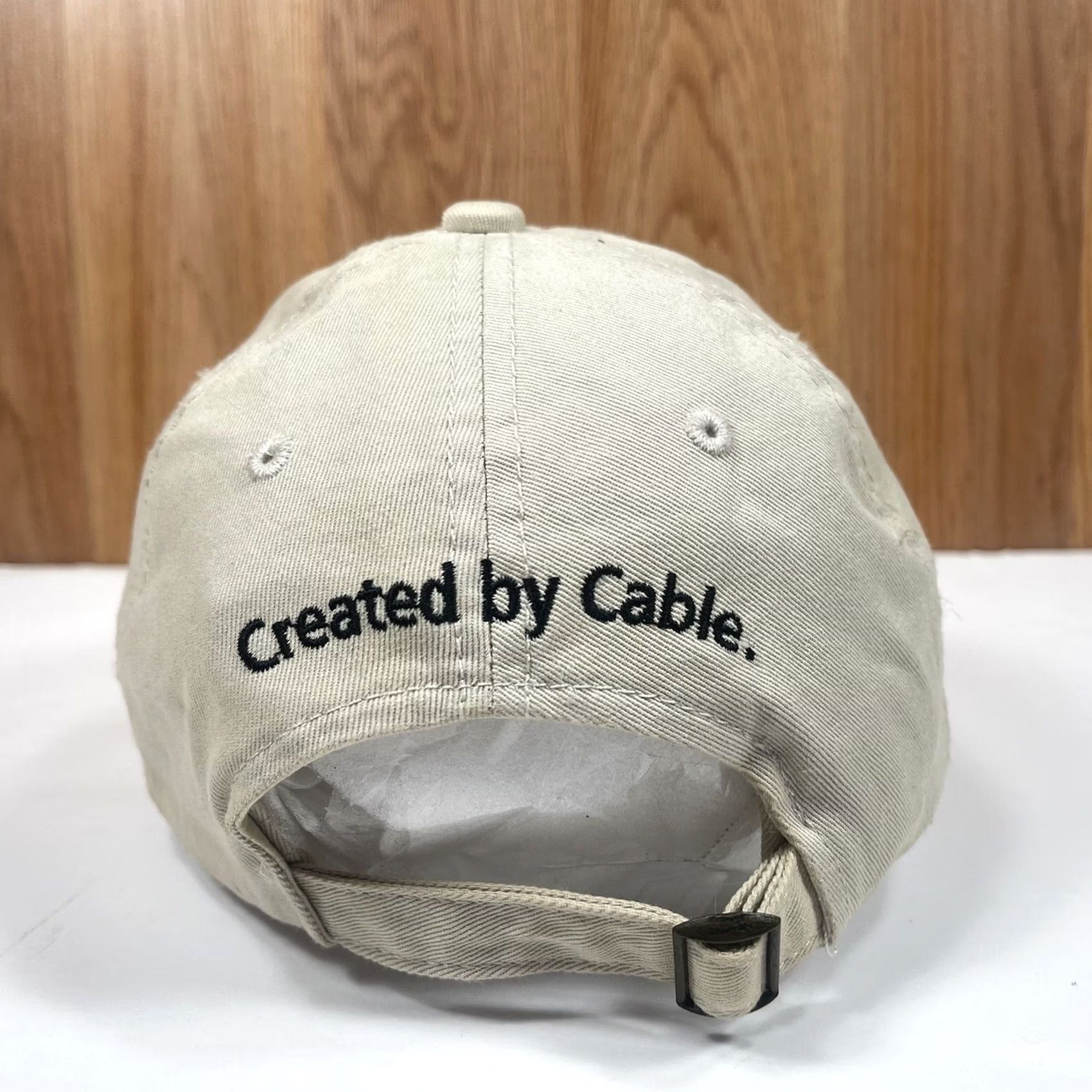 Vintage HeadMaster American History TV Adult Adjustable StrapBack Baseball HatCap Beige Size ONE SIZE - 5 Thumbnail