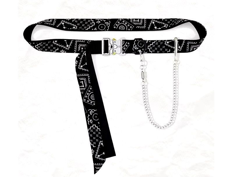 Japanese Brand × Vintage Outdoor retro bandana buckle belt pocket chain 00’s Size ONE SIZE - 2 Thumbnail
