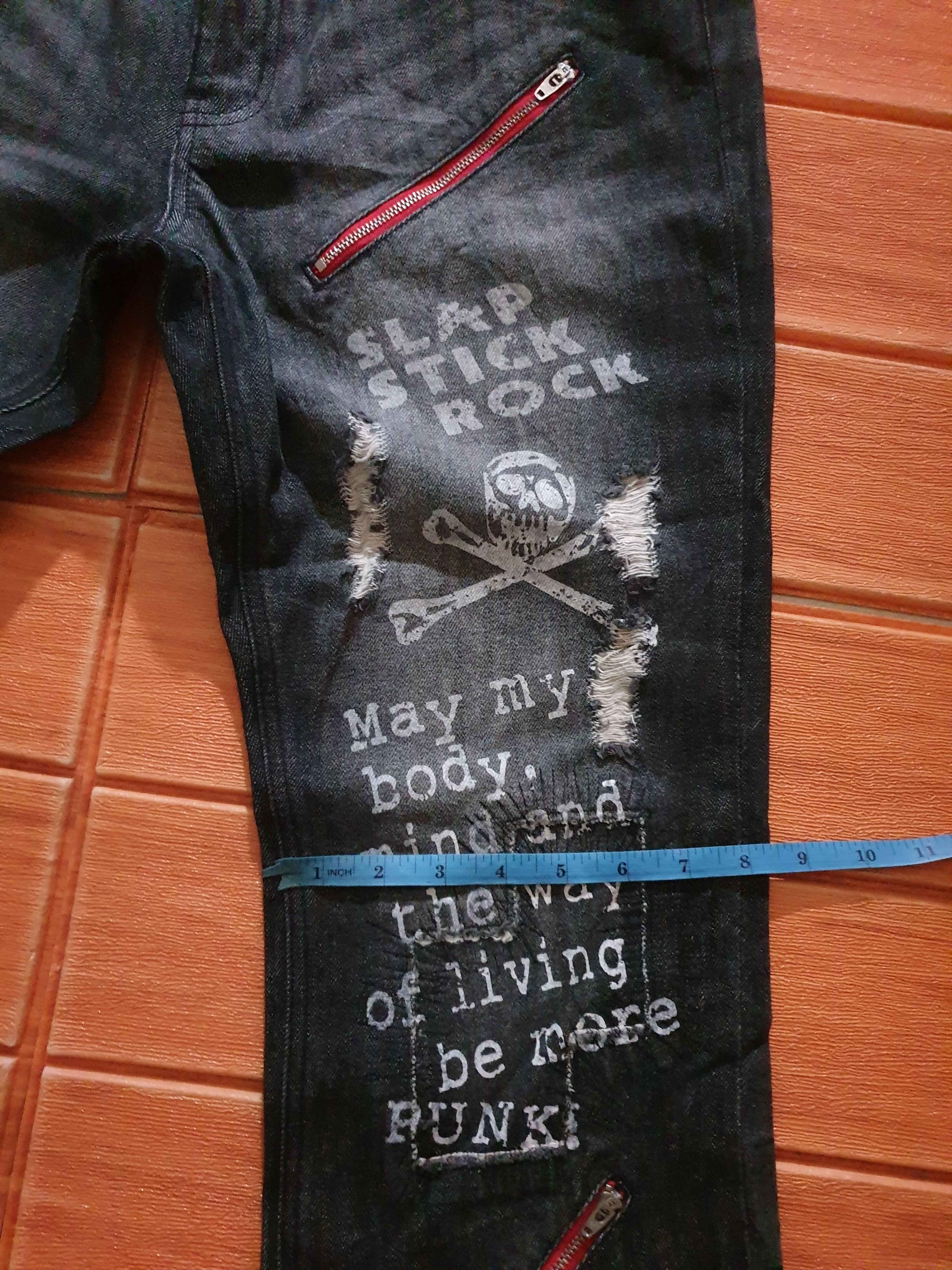 PPFM 🔥Smile Land punk rock Musicians denim pant Size US 30 / EU 46 - 9 Thumbnail