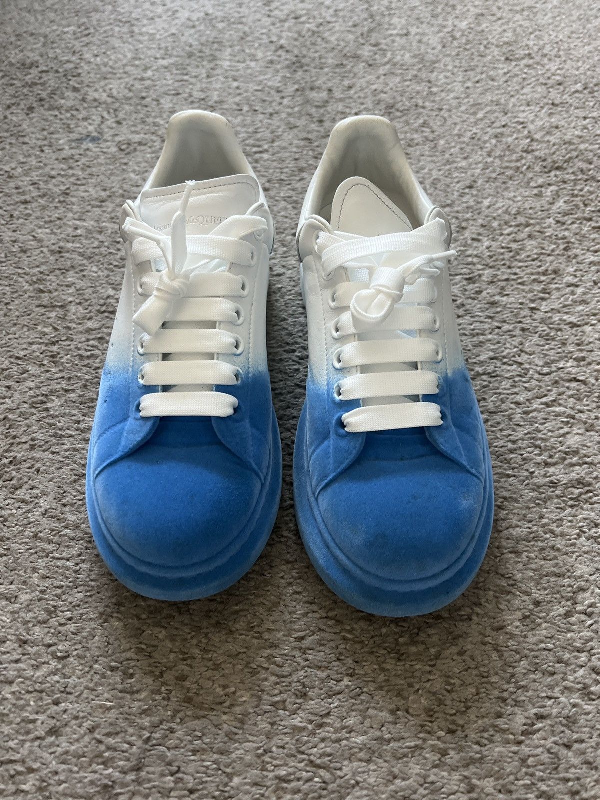 Alexander McQueen Alexander Mcqueen Oversized Sneaker (Lake Blue Nappa) Size US 9 / EU 42 - 1 Thumbnail