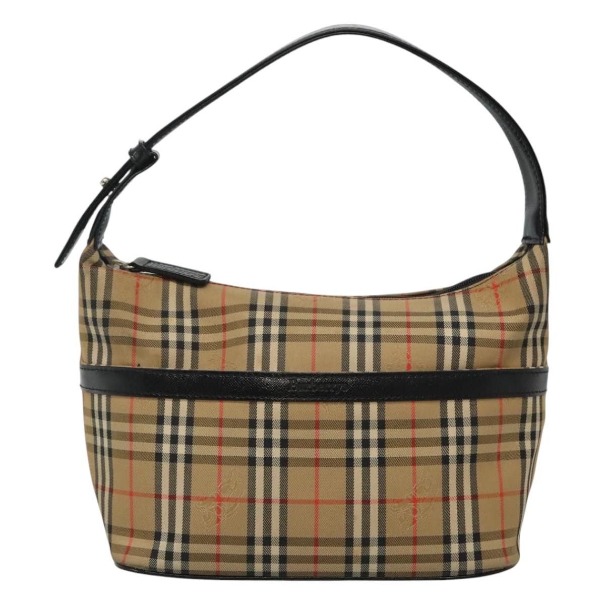 Burberry Nova Check Beige Synthetic Shoulder Bag (Pre-Owned) Size ONE SIZE - 1 Thumbnail