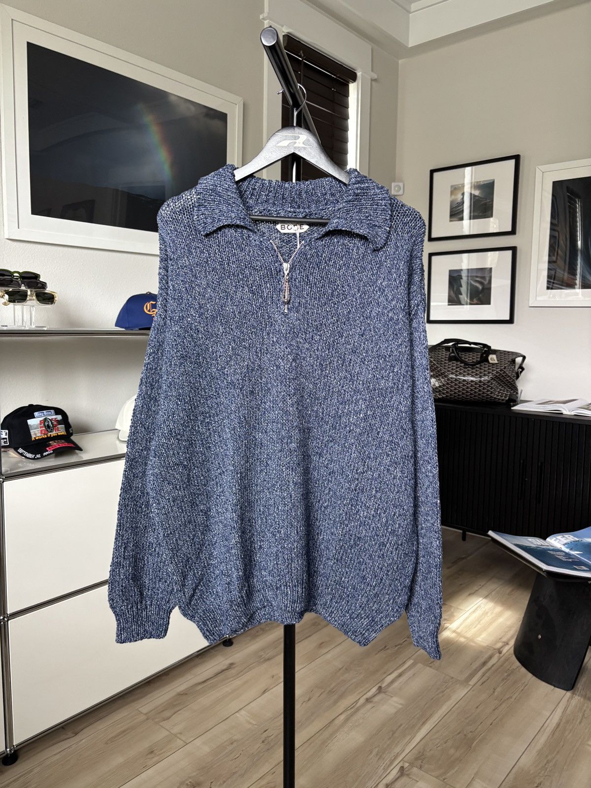 Bode BODE | MELANGE POLO KNITWEAR SWEATER ZIP Size US XXL / EU 58 / 5 - 2 Thumbnail