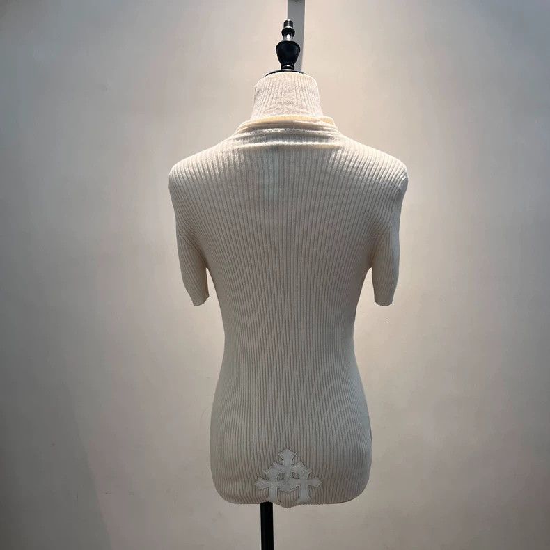 Chrome Hearts Chrome Hearts Beige Cross High Neck Sweater - dmc Size US M / EU 48-50 / 2 - 1 Thumbnail
