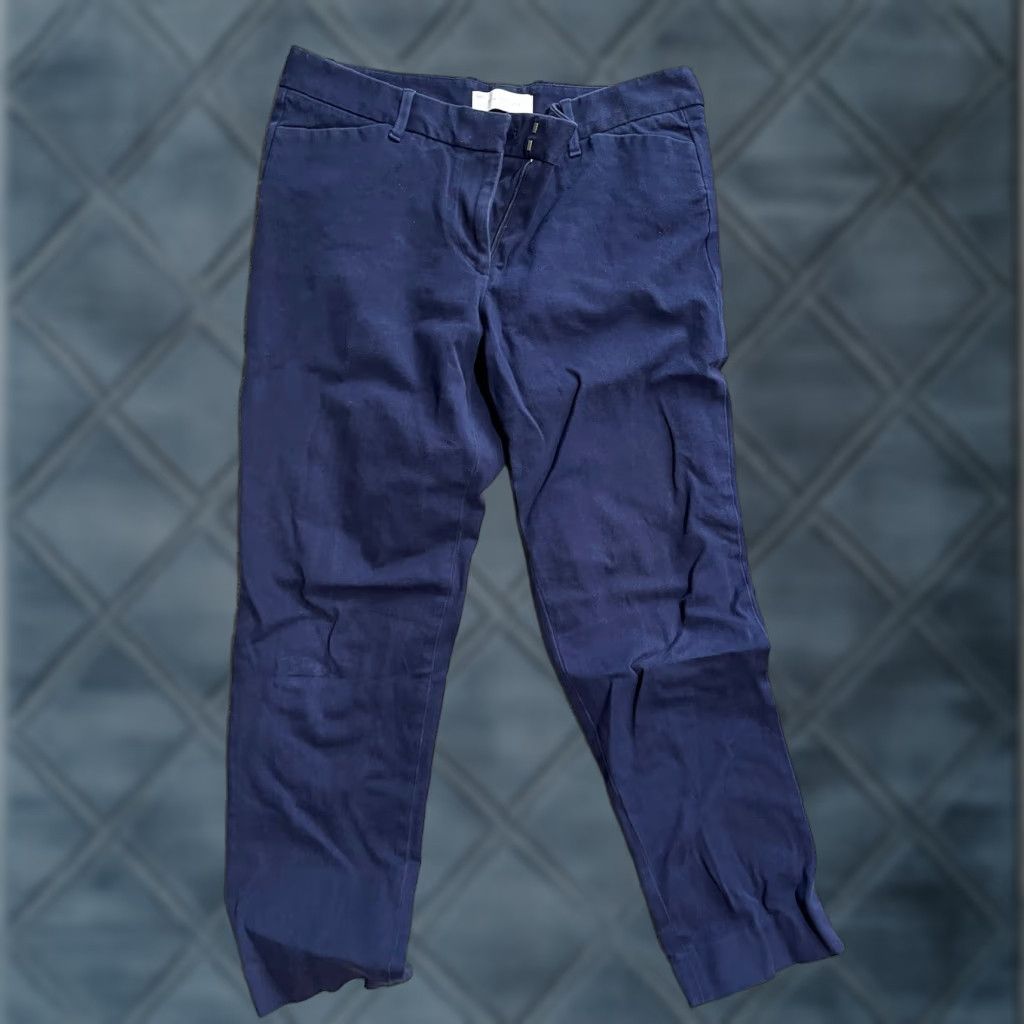 Gap Gap Slim Cropped Stretch Pants Women 32x24 Navy Blue Pockets Size 6R Size 28" / US 6 / IT 42 - 1 Thumbnail