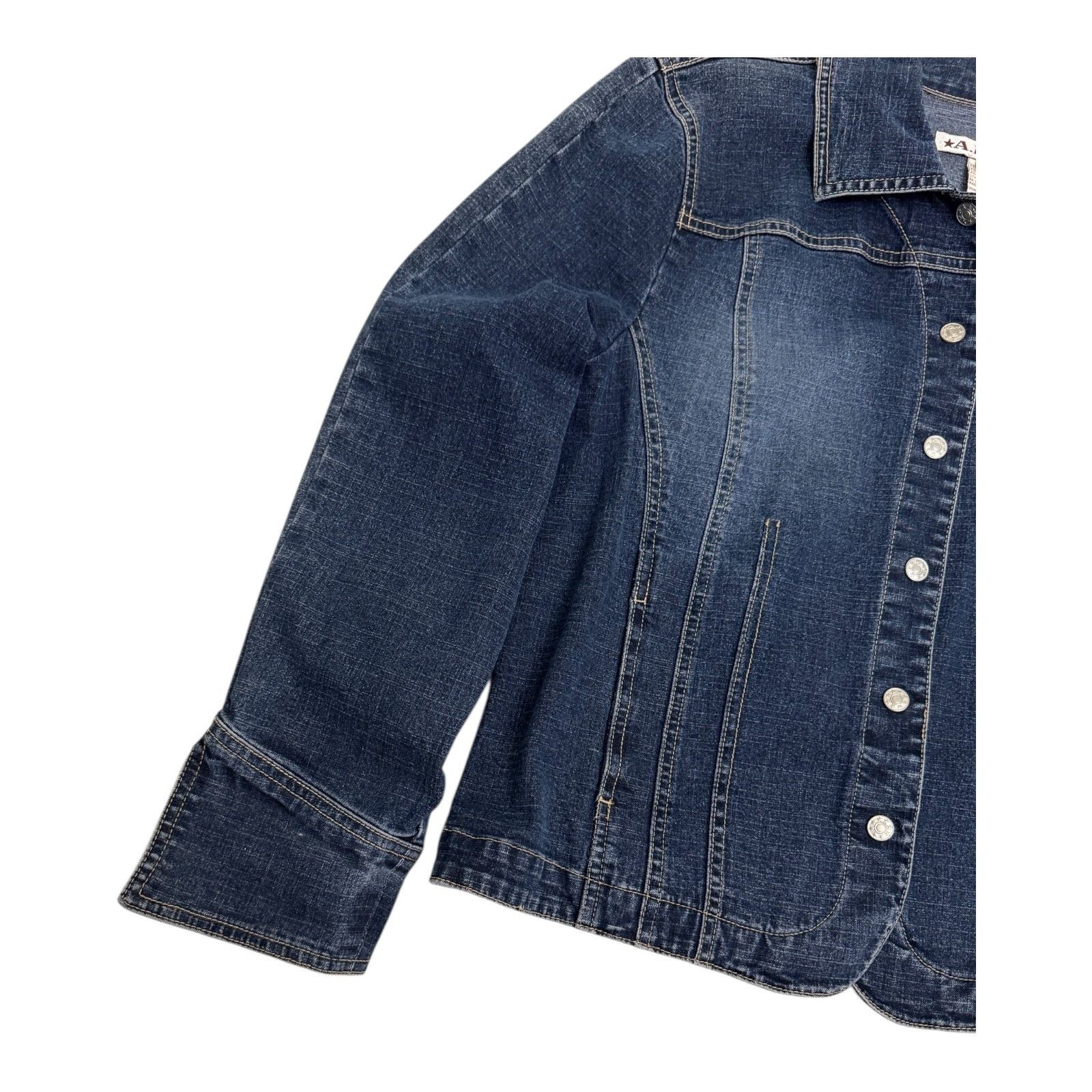 AMI AMI Luxury Designer Blue Denim Bomber Jean Jacket Womens XL Size XL / US 12-14 / IT 48-50 - 5 Thumbnail
