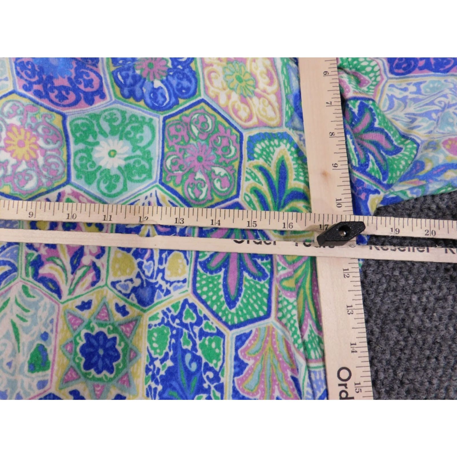 Talbots Talbots Cardigan Sweater Womens Medium Blue Floral Zip Knit Rayon Nylon Stretch Regular Modern Size M / US 6-8 / IT 42-44 - 6 Thumbnail