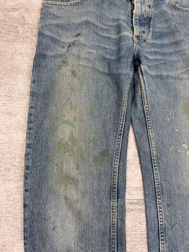 Helmut Lang HELMUT LANG Mud-Dyed Splatter Denim Pants Size US 33 - 3 Thumbnail