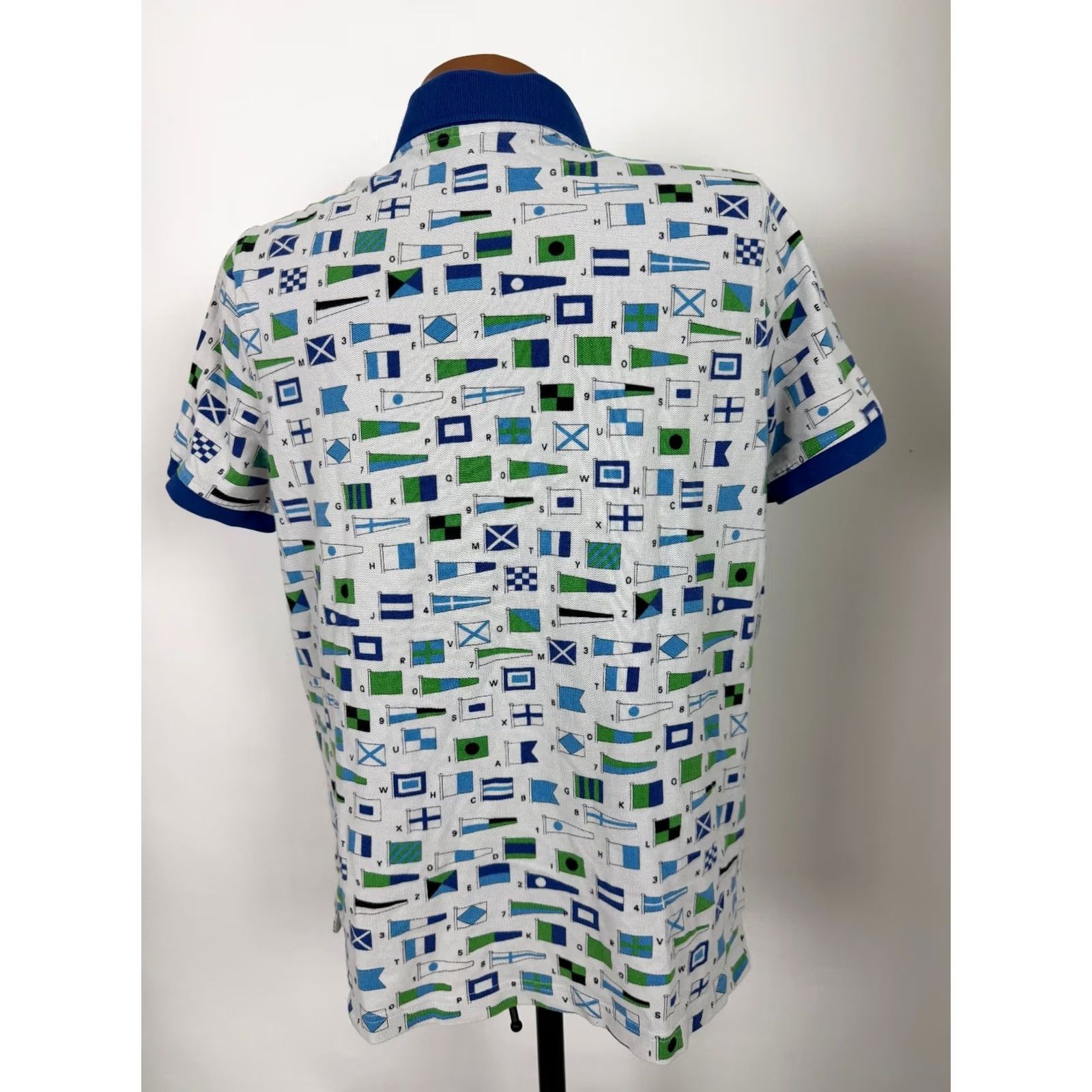Brooks Brothers Brooks Brothers Polo Shirt Men L Slim Fit Nautical Flags Pique Cotton White Polo Shirt Nautical Brooks Brothers Mens L Slim Fit Size US L / EU 52-54 / 3 - 7 Thumbnail