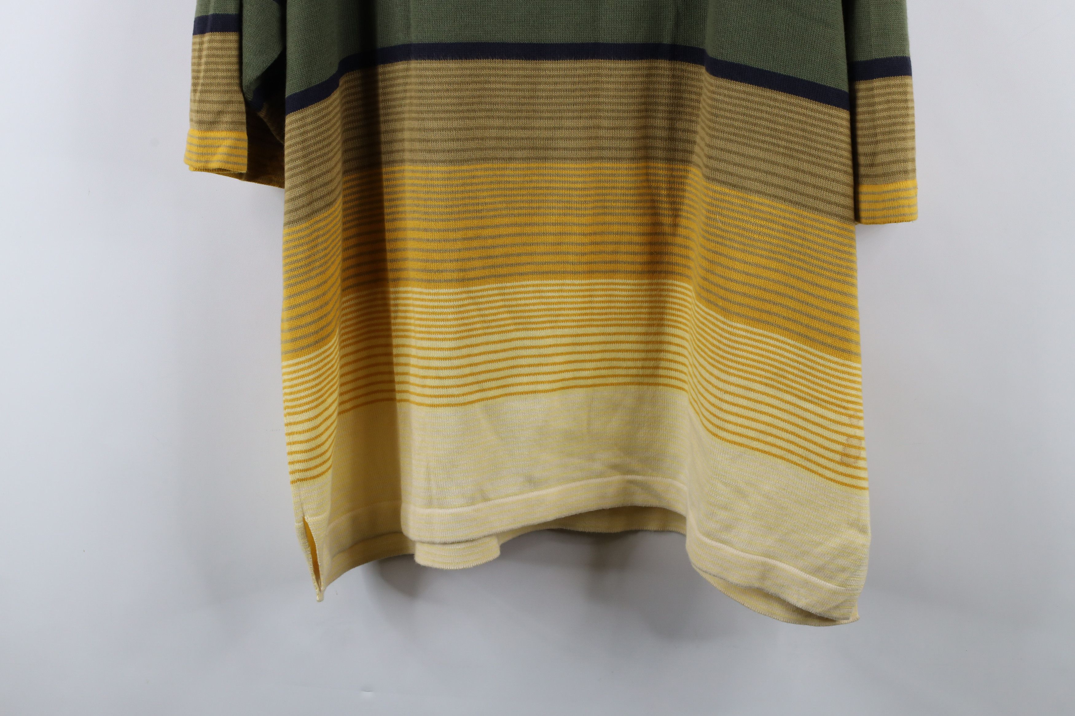 Vintage Vintage 90s Y2K Streetwear Block Knit Collared Polo Shirt Size US XL / EU 56 / 4 - 12 Thumbnail