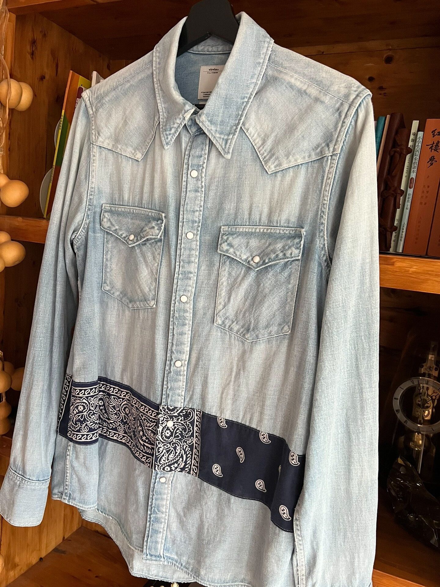 Visvim visvim 2017 Washed Paisley Denim Shirt Size US M / EU 48-50 / 2 - 3 Thumbnail